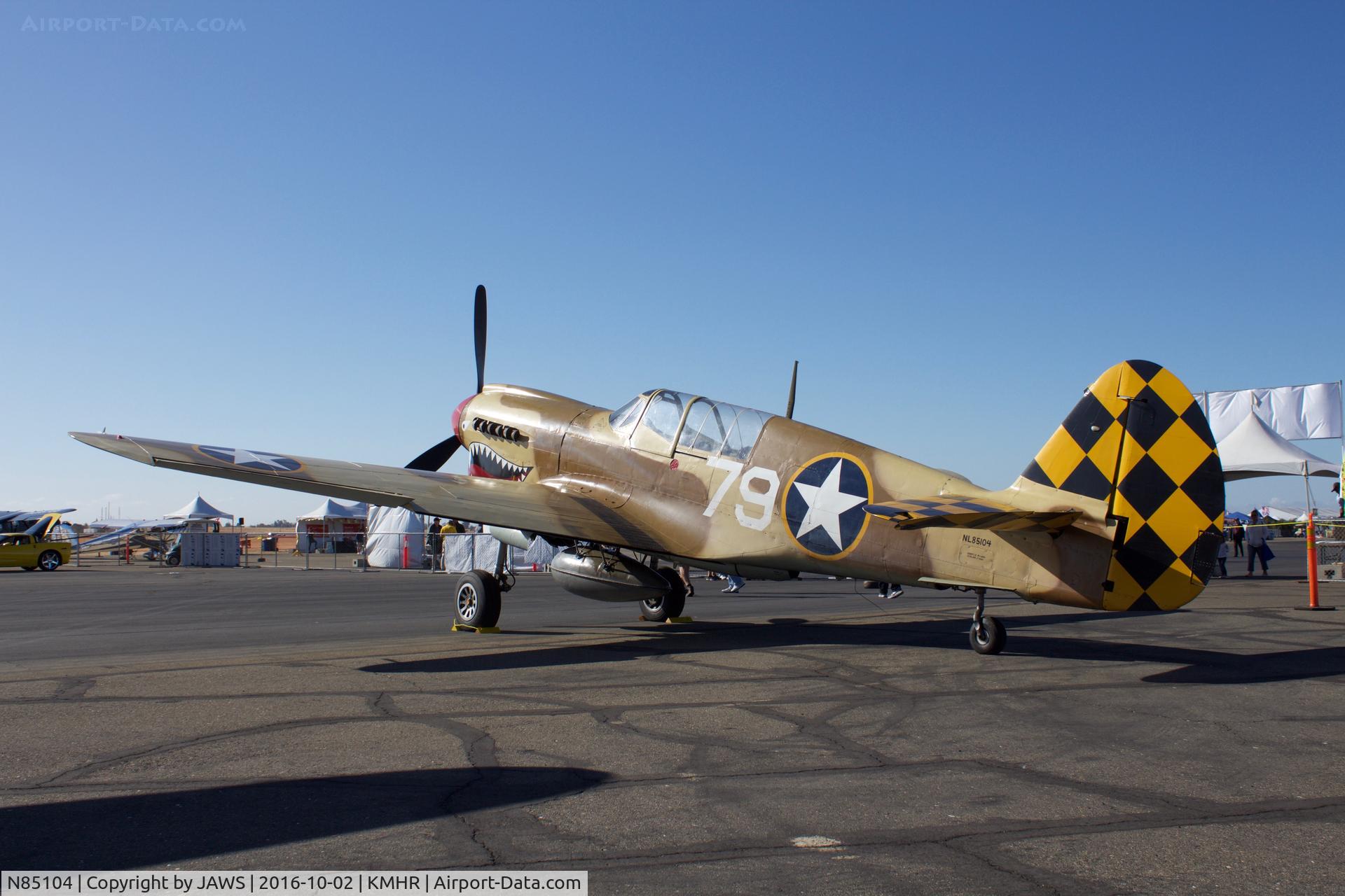 N85104, Curtiss P-40N-5CU Kittyhawk C/N 28954/F858, N85104 Curtiss P-40N-5CU Kittyhawk at KMHR