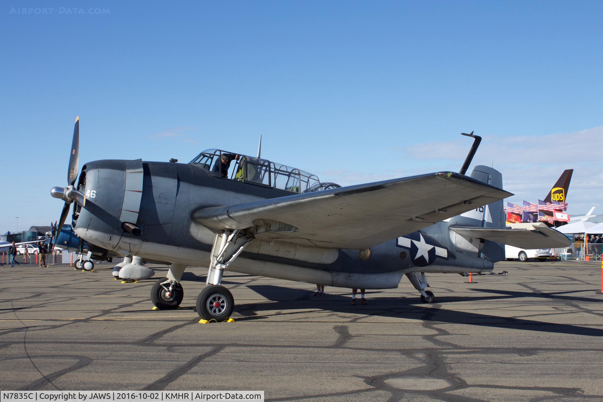 N7835C, Grumman TBM-3E Avenger C/N 7154, N7835C Grumman TBM-3E at KMHR