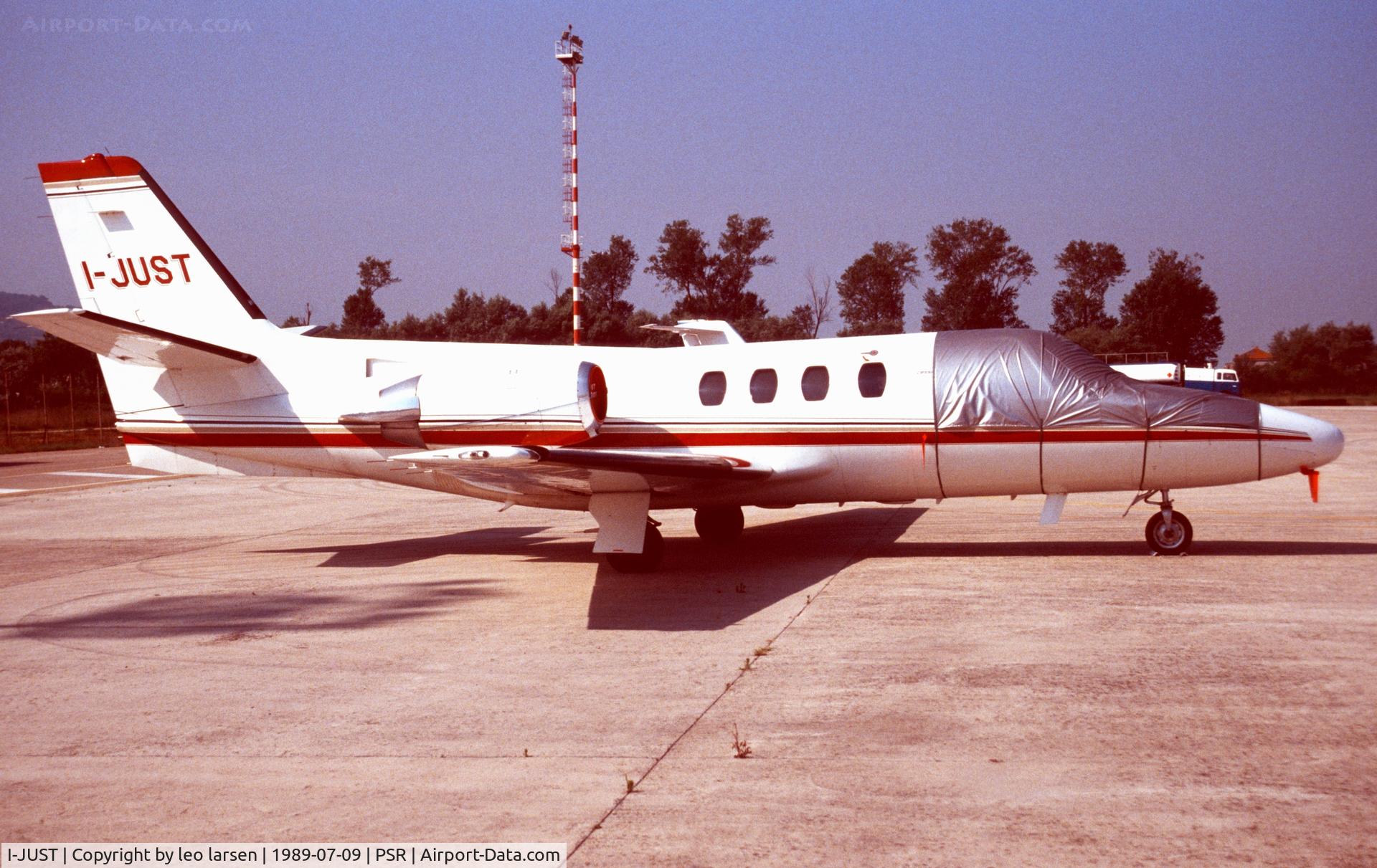 I-JUST, Cessna 501 Citation 1 C/N 501-0214, Pescara 9.7.1989