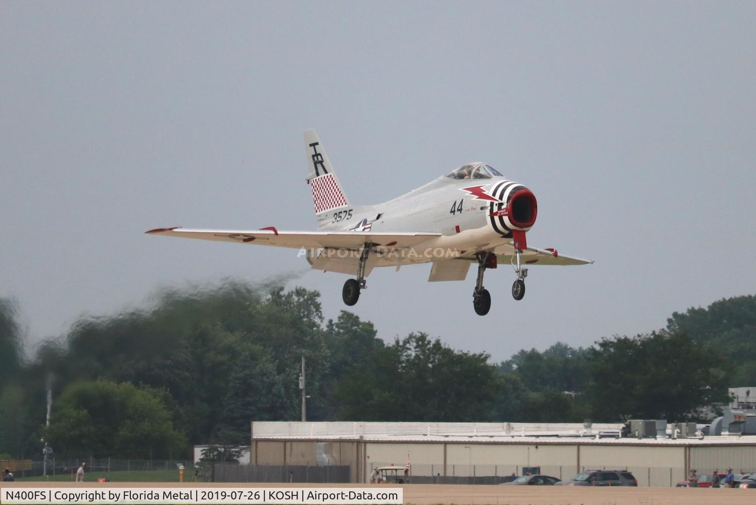 N400FS, 1958 North American AF-1E Fury C/N 244-83, OSH 2019