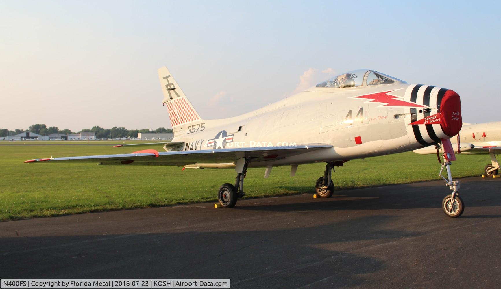 N400FS, 1958 North American AF-1E Fury C/N 244-83, OSH 2018