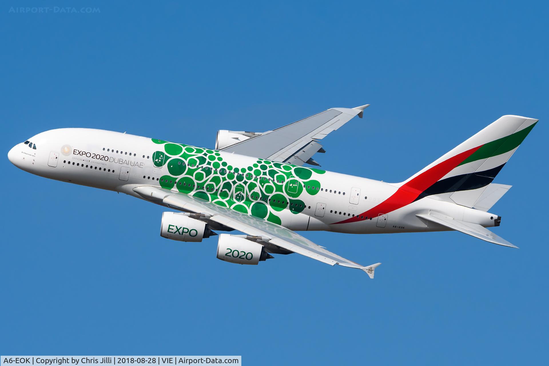 A6-EOK, 2015 Airbus A380-861 C/N 184, Emirates