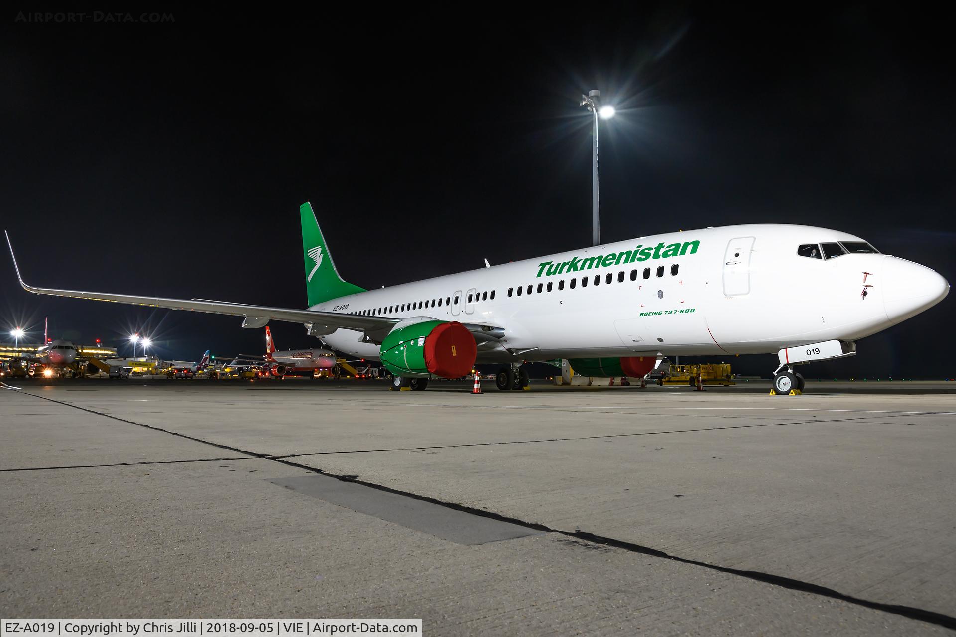 EZ-A019, 2017 Boeing 737-82K C/N 61574, Turkmenistan Airlines
