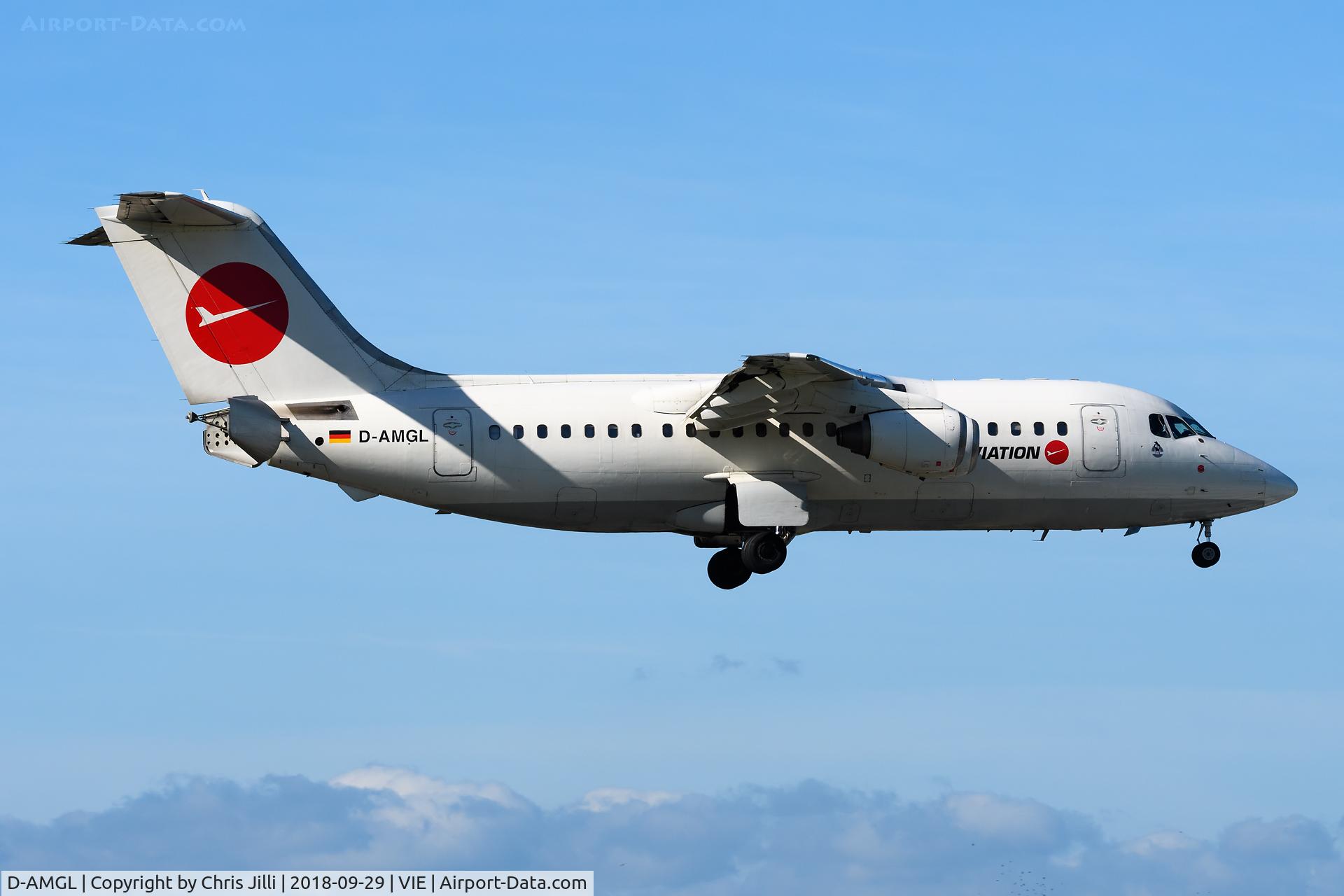 D-AMGL, 1986 British Aerospace BAe.146-200 C/N E2055, WDL Aviation