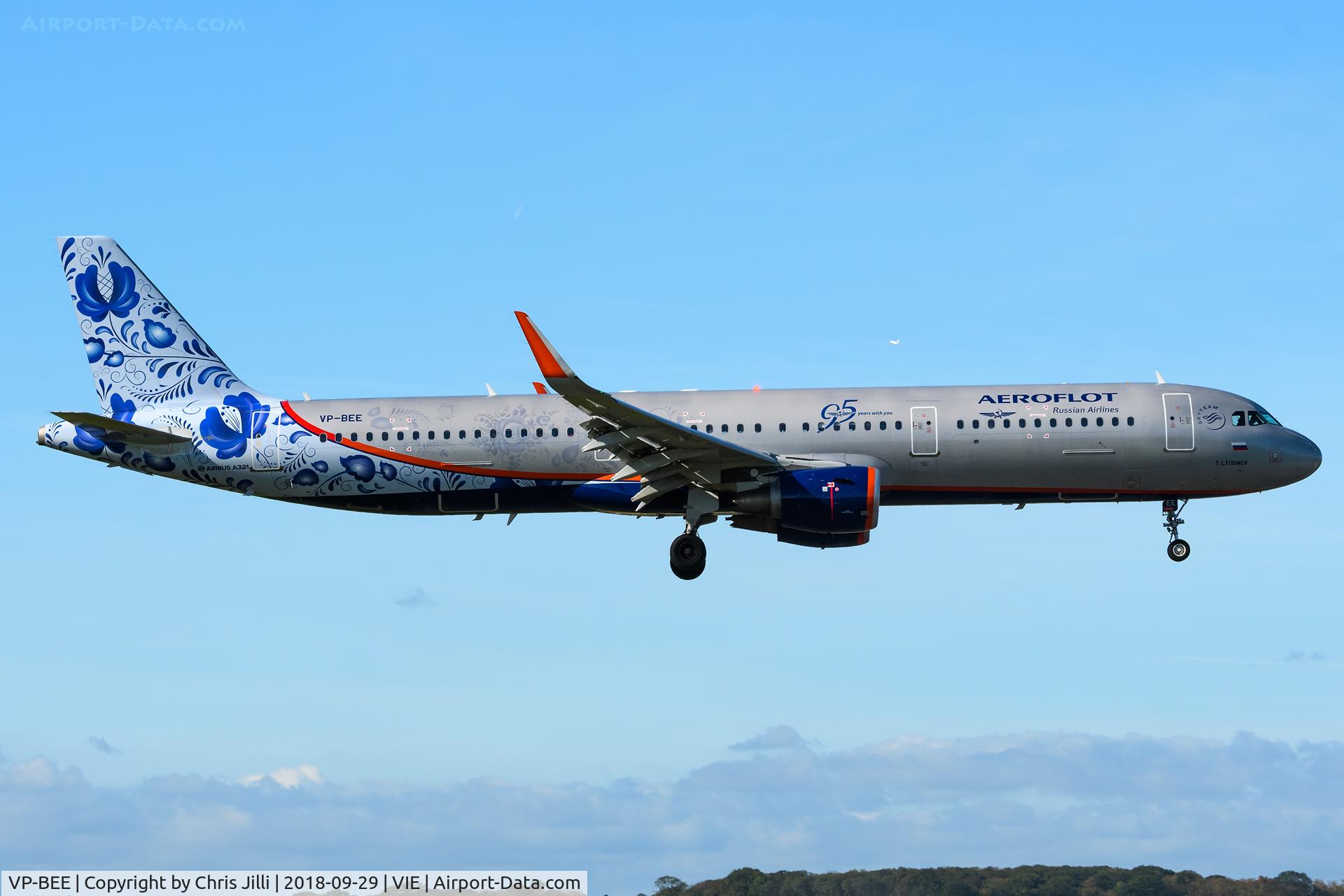VP-BEE, 2015 Airbus A321-211 C/N 6726, Aeroflot