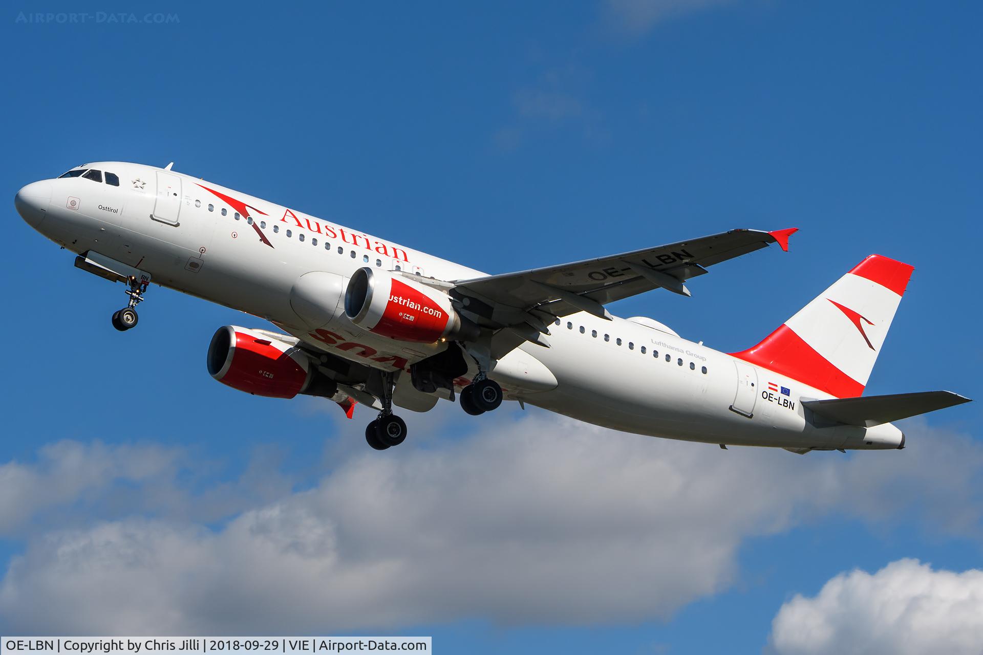 OE-LBN, 1997 Airbus A320-214 C/N 768, Austrian Airlines