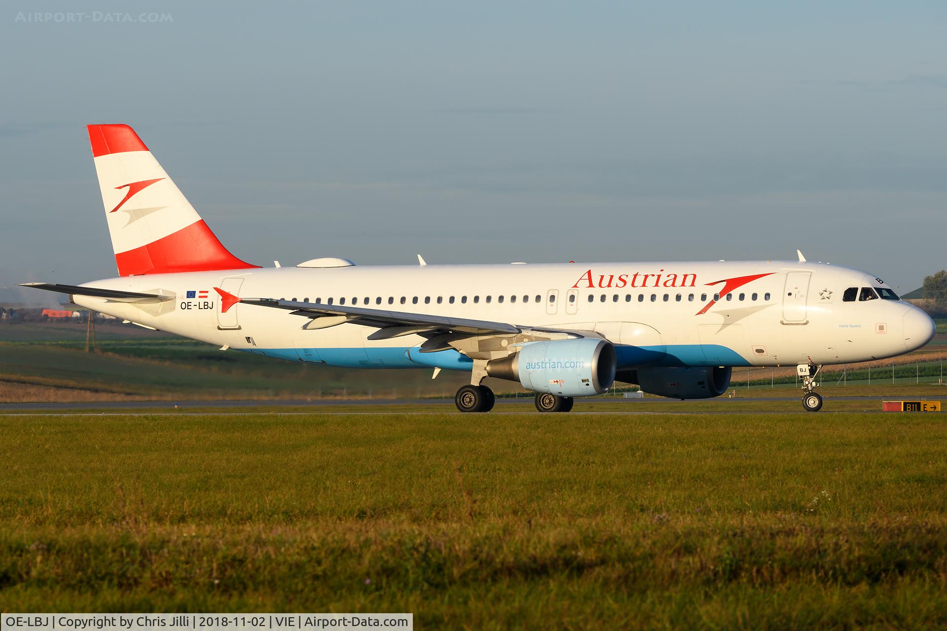 OE-LBJ, 2001 Airbus A320-214 C/N 1553, Austrian Airlines