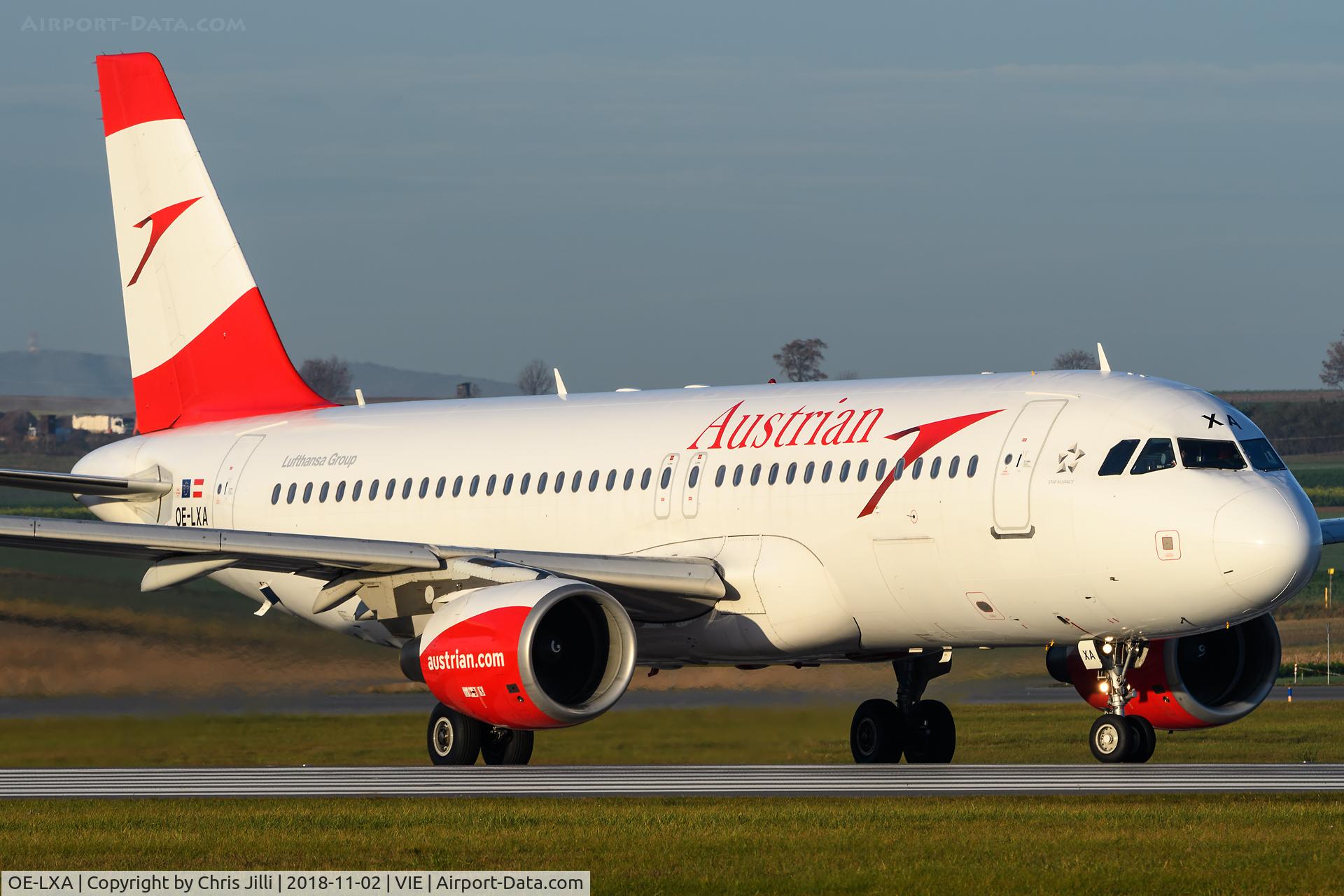 OE-LXA, 2007 Airbus A320-216 C/N 3295, Austrian Airlines
