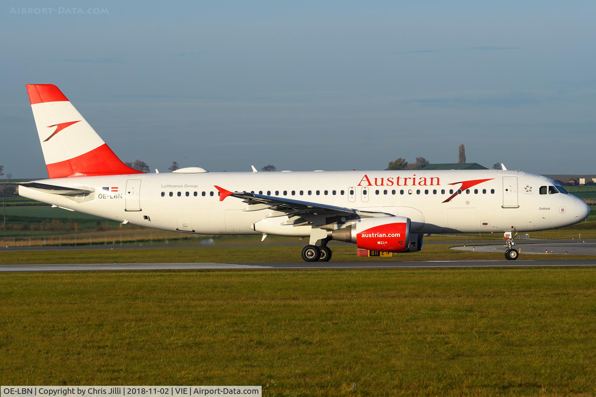 OE-LBN, 1997 Airbus A320-214 C/N 768, Austrian Airlines
