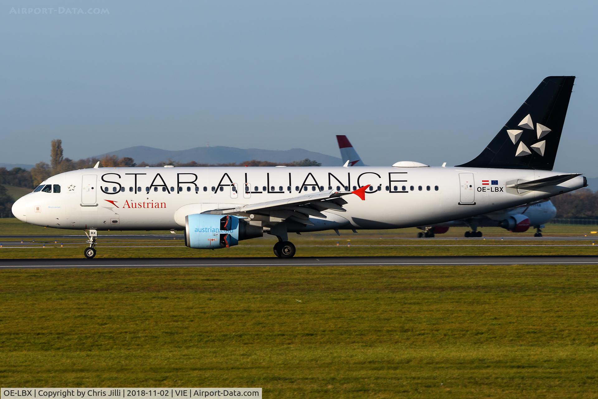 OE-LBX, 2002 Airbus A320-214 C/N 1735, Austrian Airlines