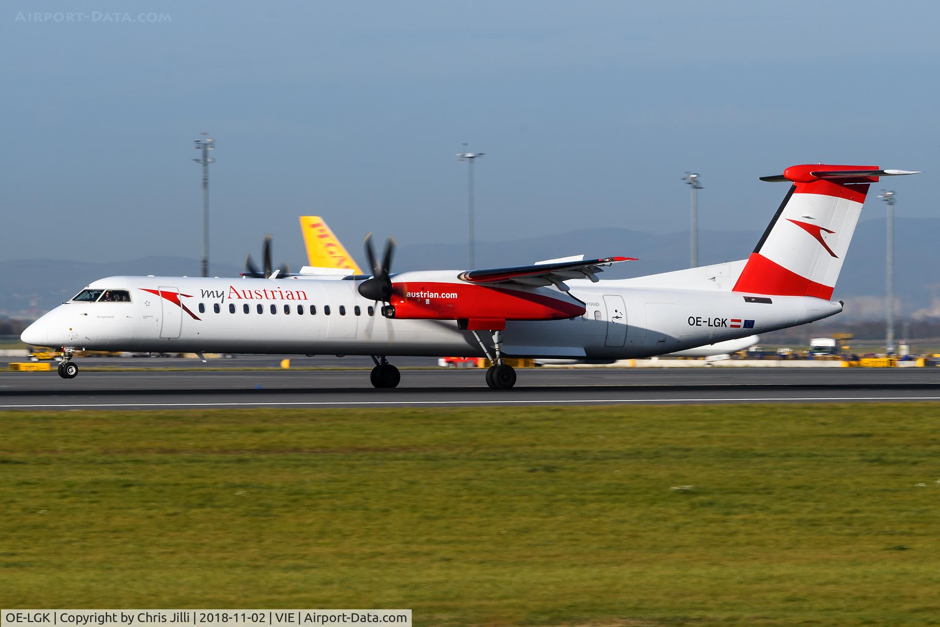 OE-LGK, 2009 De Havilland Canada DHC-8-402Q Dash 8 C/N 4280, Austrian Airlines