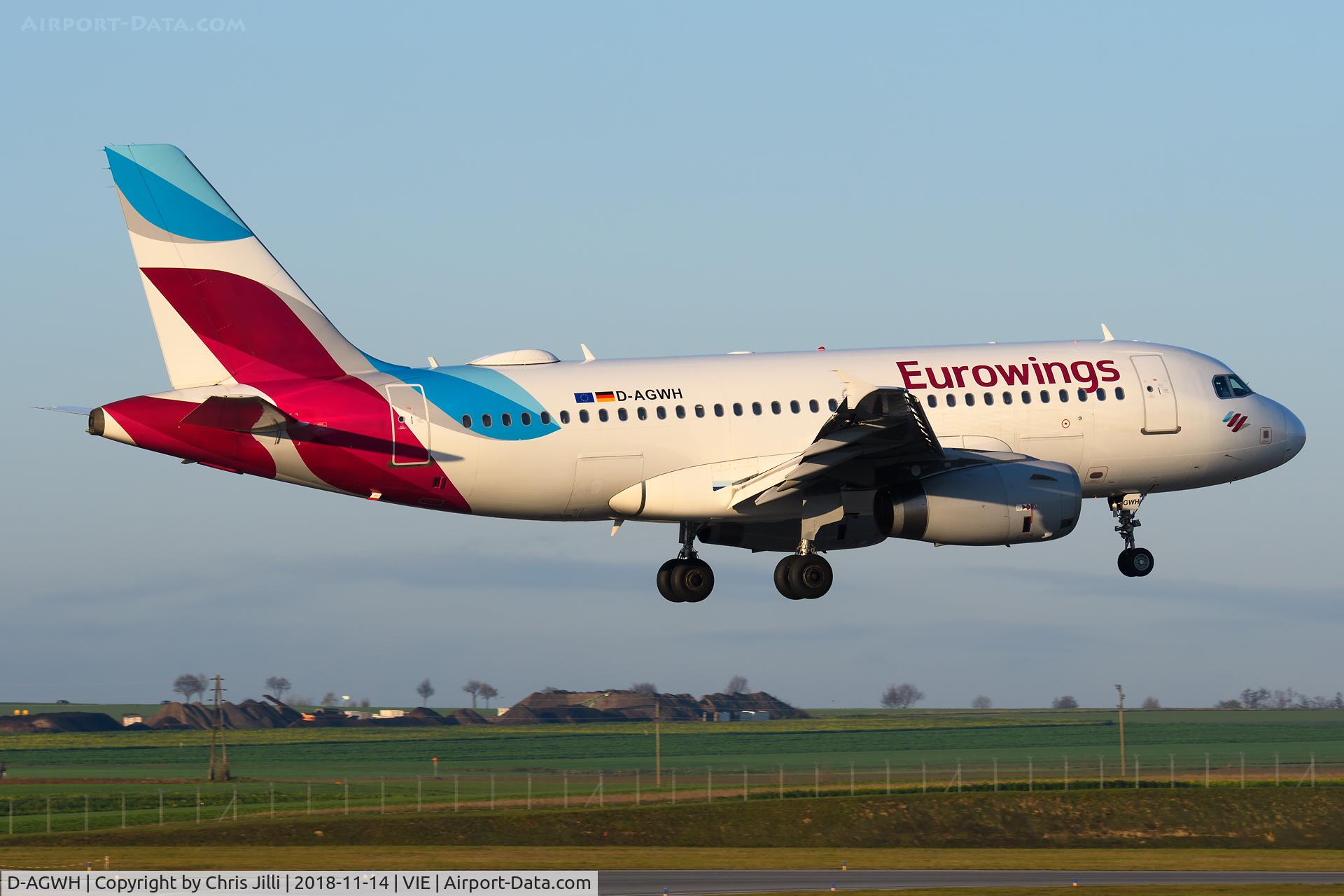 D-AGWH, 2007 Airbus A319-132 C/N 3352, Eurowings