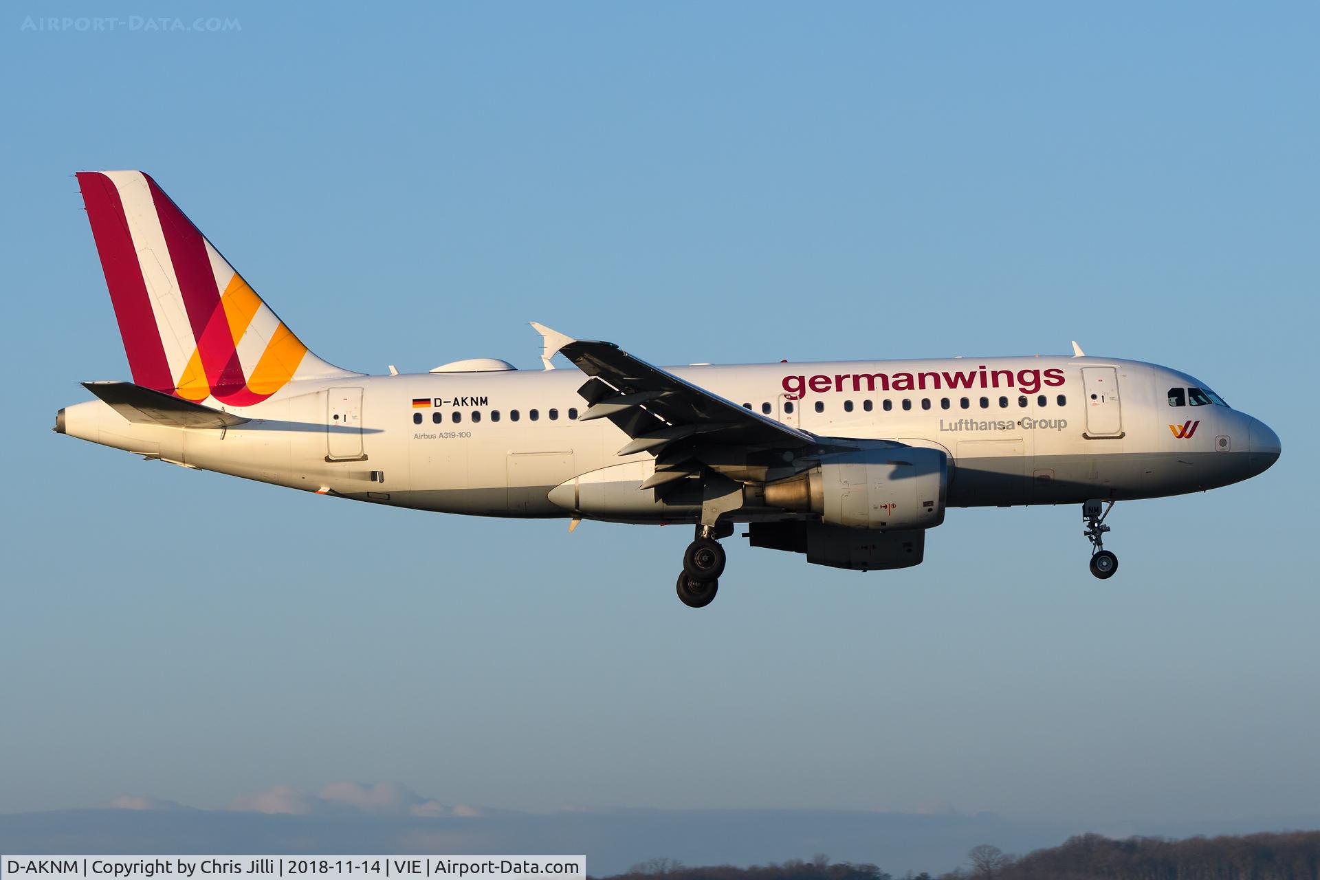 D-AKNM, 1999 Airbus A319-112 C/N 1089, germanwings