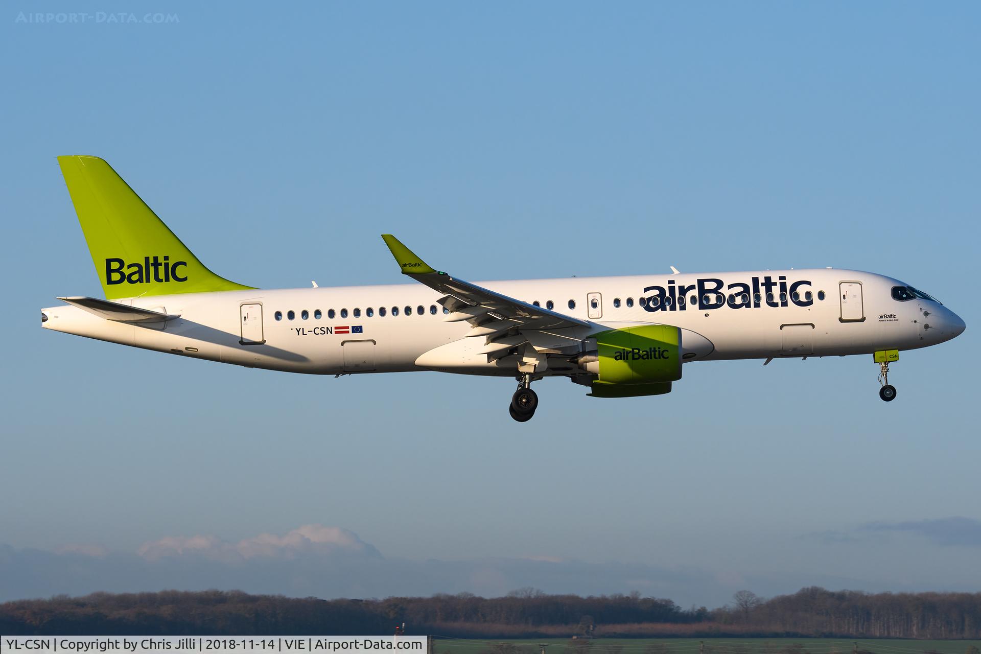 YL-CSN, 2018 Airbus A220-300 C/N 55043, AirBaltic