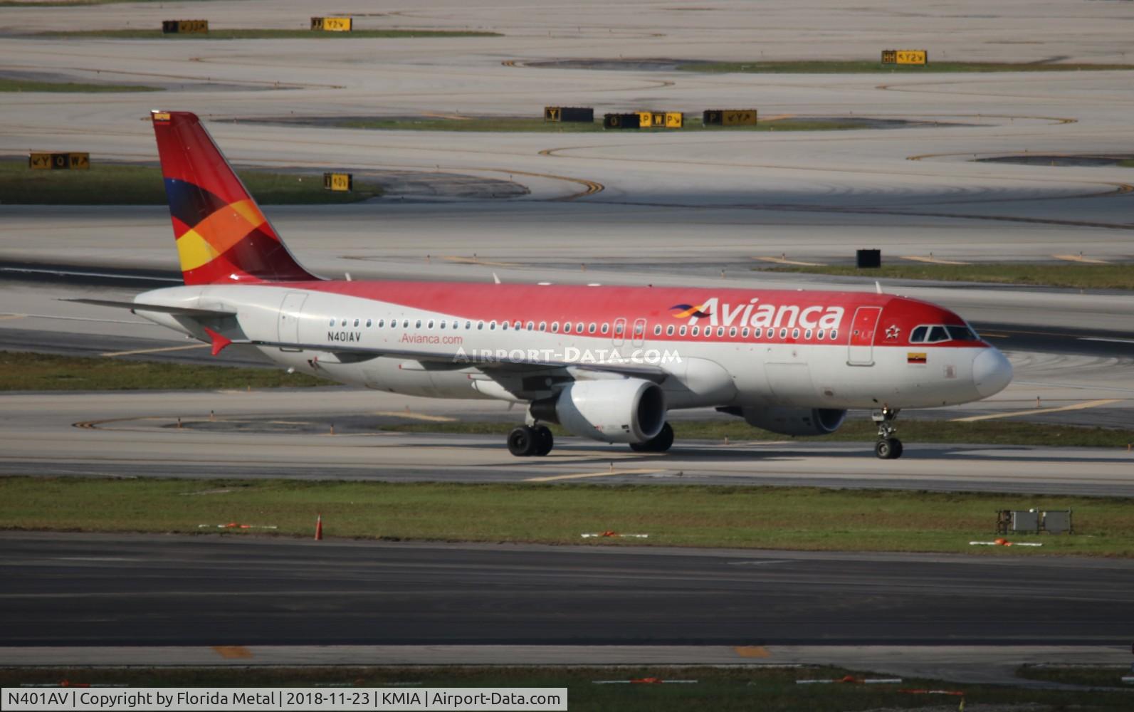 N401AV, 2009 Airbus A320-214 C/N 4001, MIA 2018