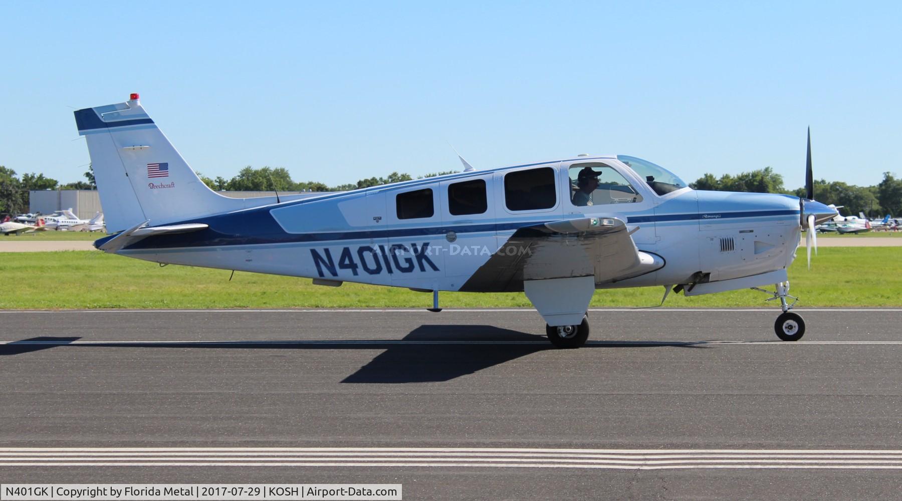 N401GK, 1986 Beech B36TC Bonanza C/N EA-459, OSH 2017
