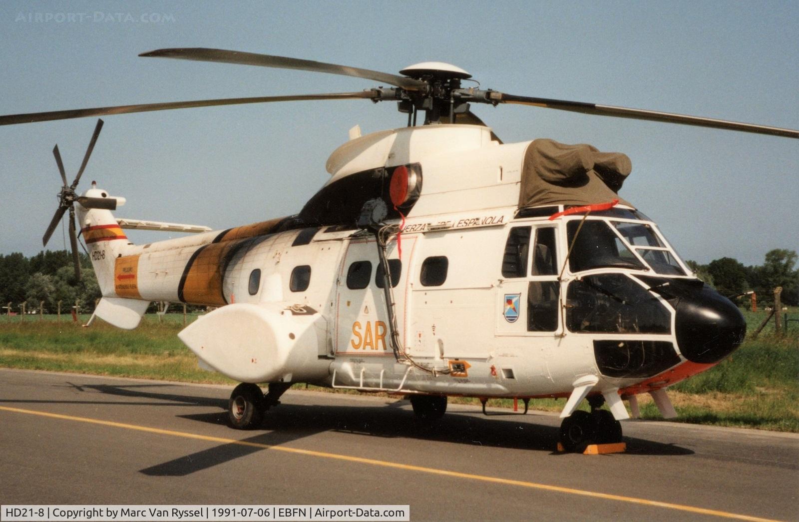 HD21-8, 1982 Aérospatiale AS-332B Super Puma C/N 2065, At Koksijde Airshow 1991.