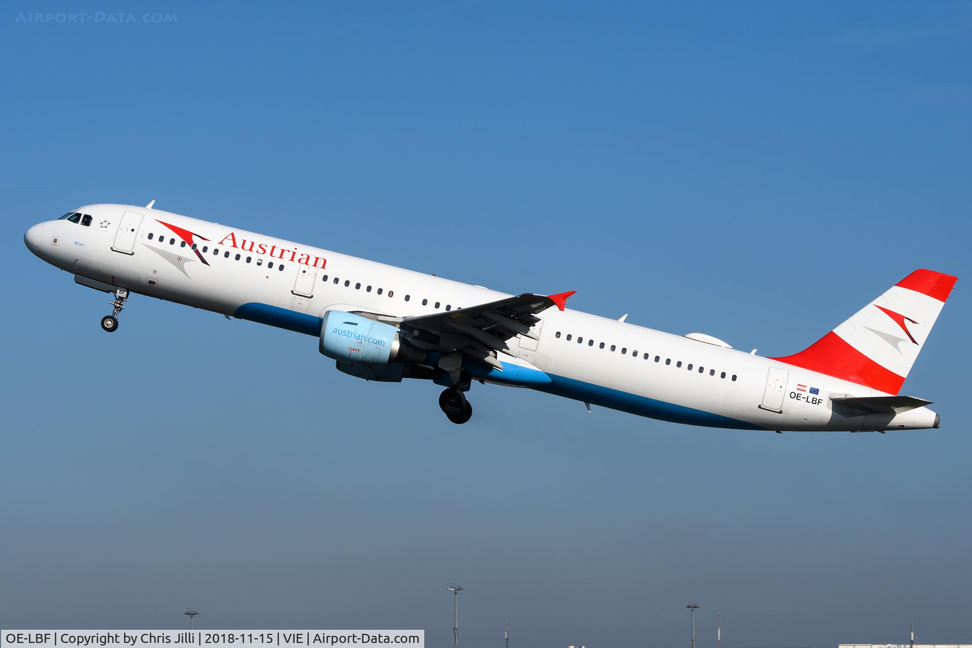 OE-LBF, 2001 Airbus A321-211 C/N 1458, Austrian Airlines