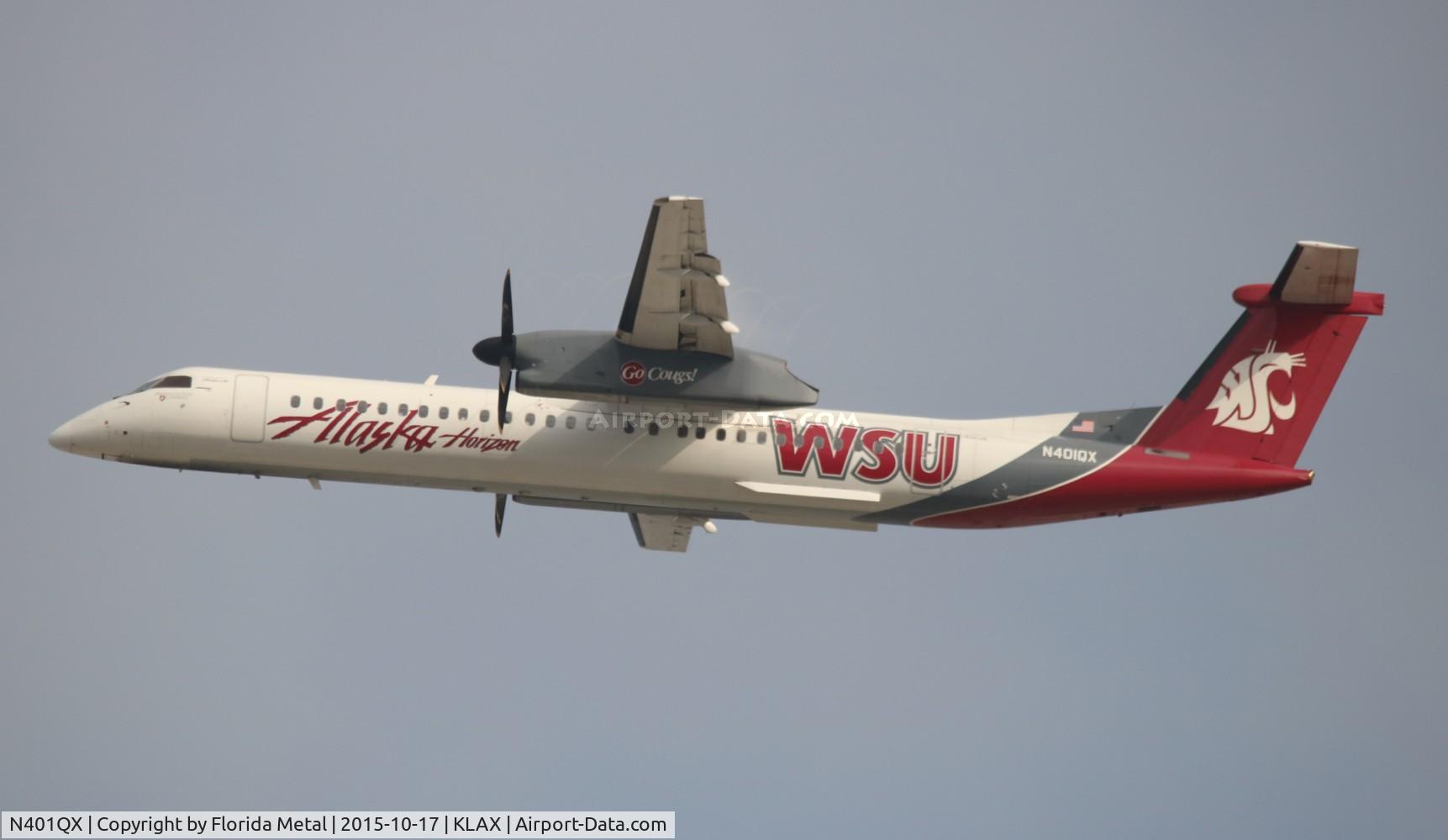 N401QX, 2001 De Havilland Canada DHC-8-402 Dash 8 C/N 4031, LAX 2015