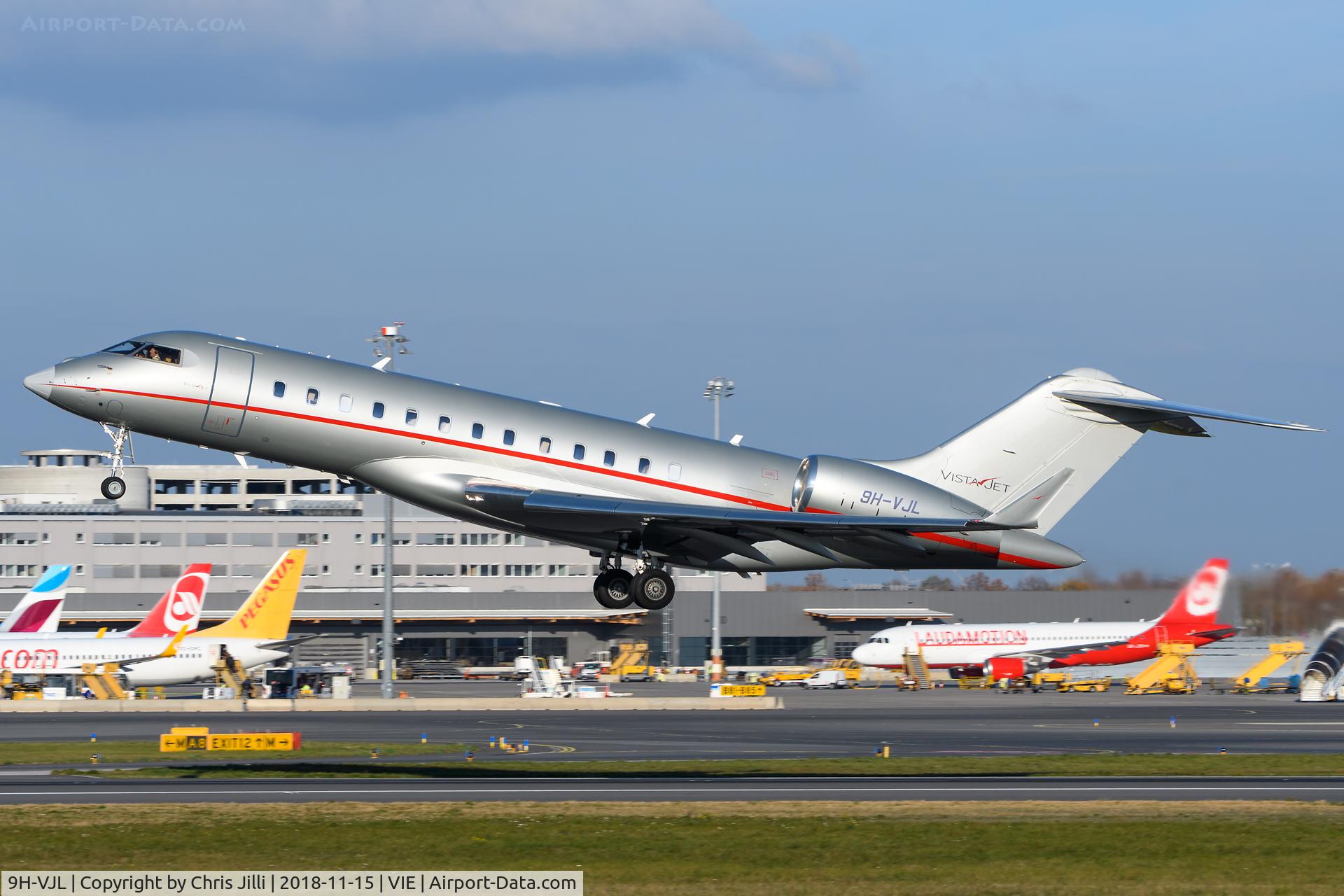 9H-VJL, 2014 Bombardier Global 6000 (BD-700-1A10) C/N 9626, Vistajet