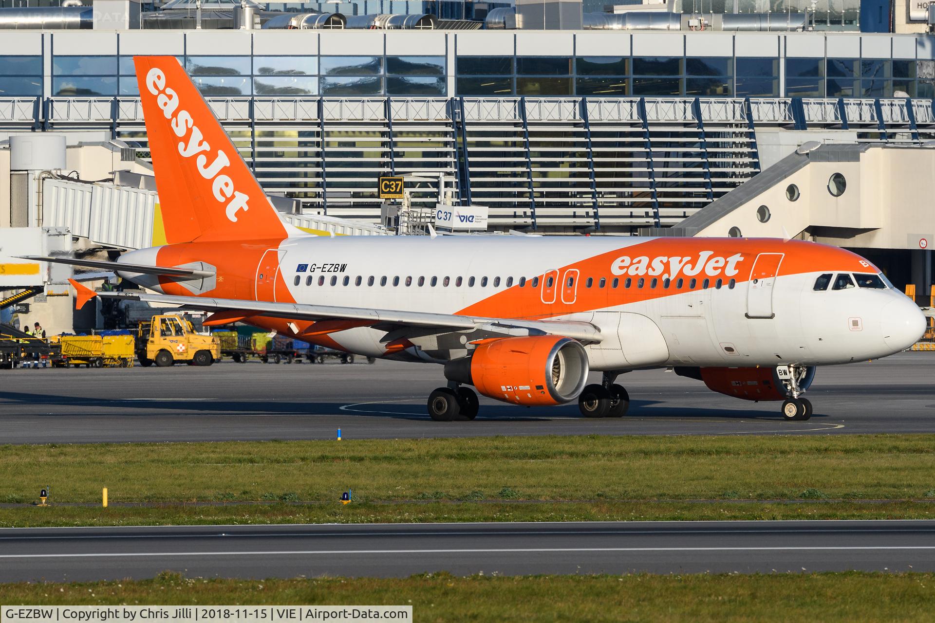 G-EZBW, 2007 Airbus A319-111 C/N 3134, easyjet