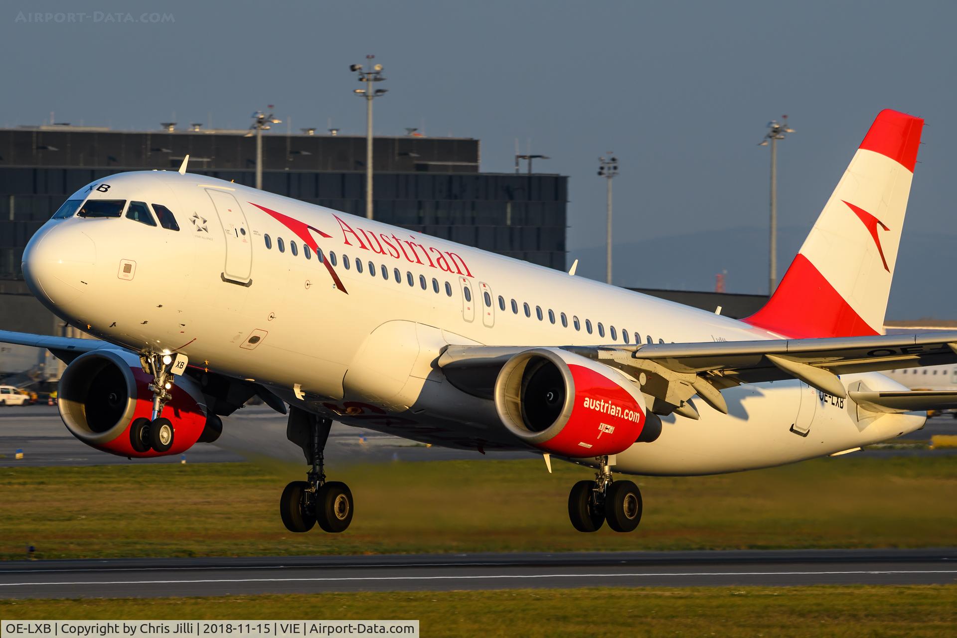 OE-LXB, 2008 Airbus A320-216 C/N 3482, Austrian Airlines