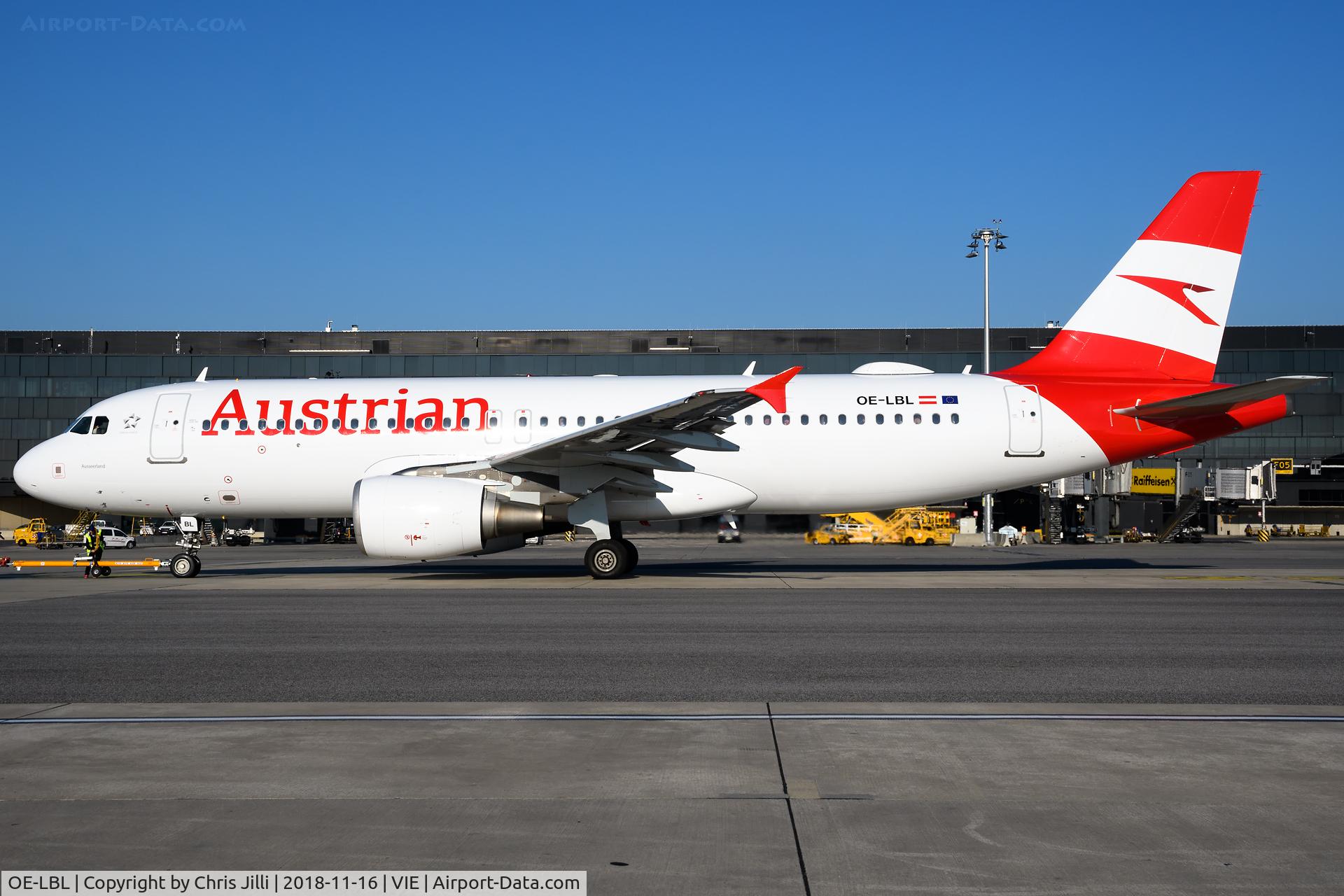 OE-LBL, 2003 Airbus A320-214 C/N 2009, Austrian Airlines