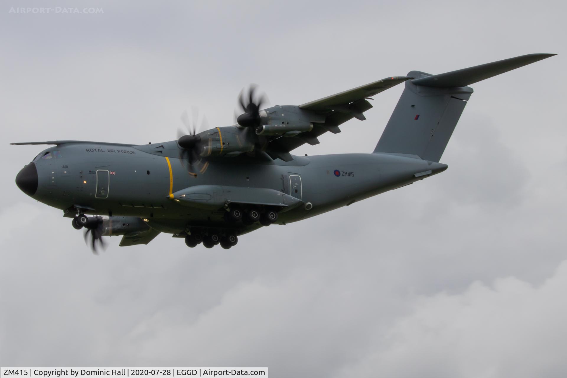 ZM415, 2016 Airbus A400M-180 Atlas C.1 C/N 052, BRS 28/07/20