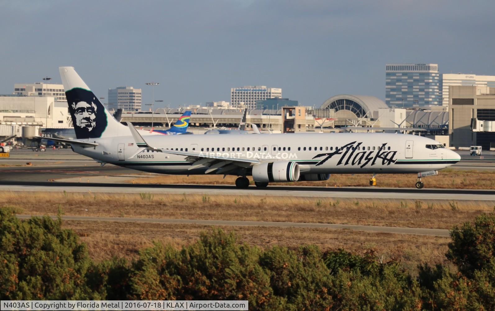 N403AS, 2012 Boeing 737-990/ER C/N 41730, LAX 2016