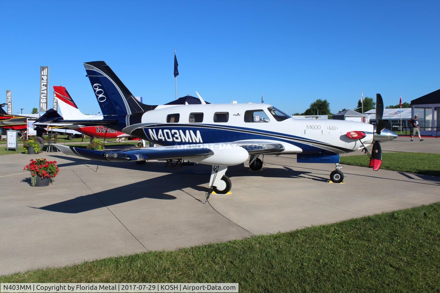 N403MM, 2014 Piper PA-46-500TP Malibu Meridian M600 C/N 4698003, OSH 2017