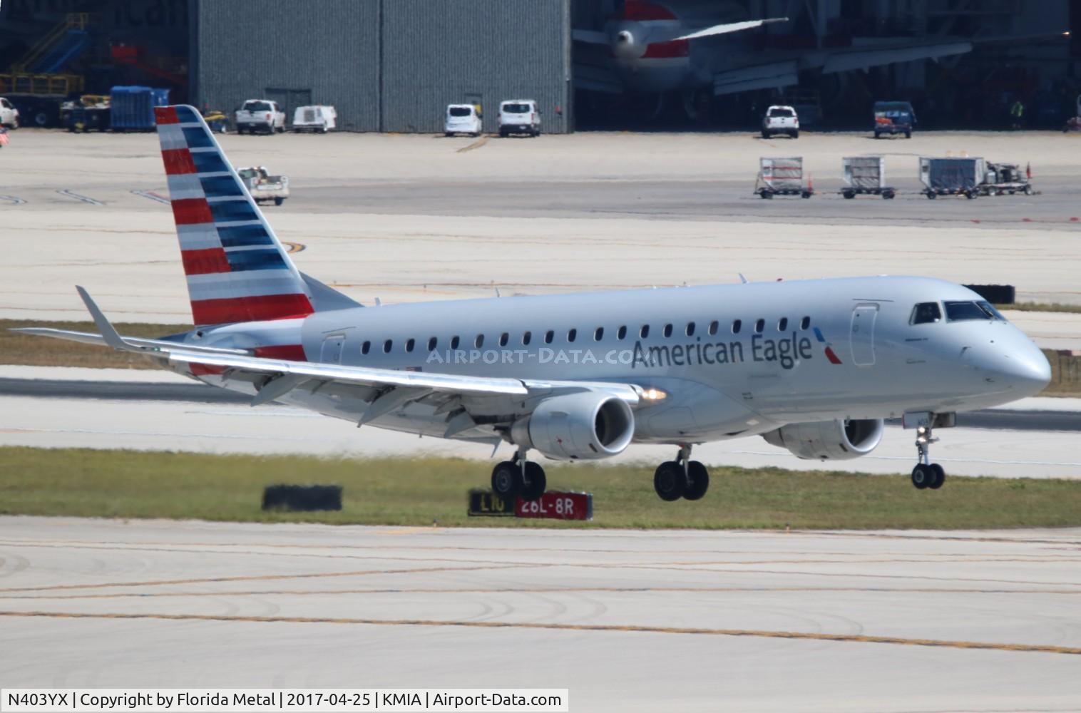 N403YX, 2013 Embraer 175LR (ERJ-170-200LR) C/N 17000365, MIA 2017