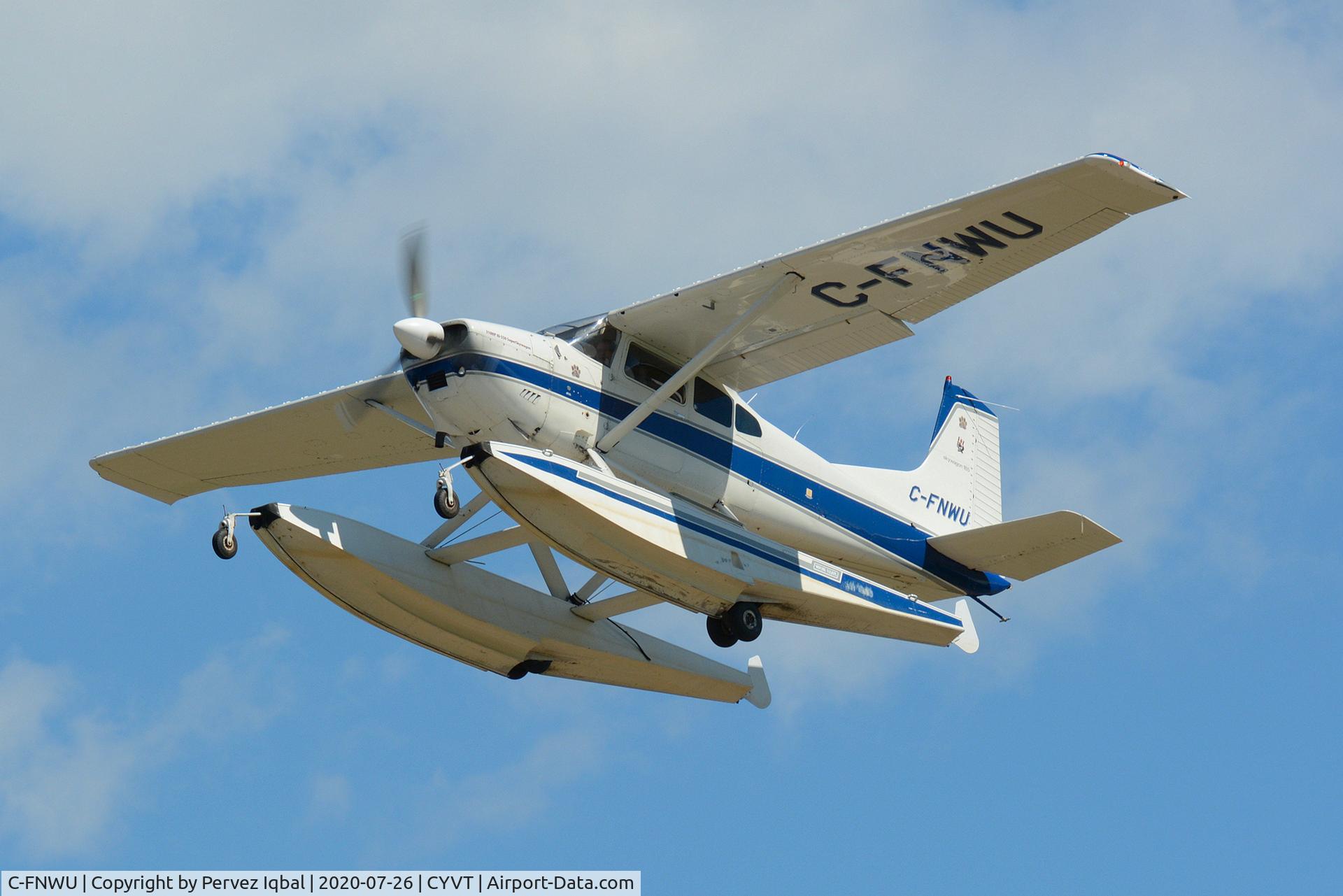 C-FNWU, Cessna A185F Skywagon 185 C/N 18502682, this is the registration now of this 185 Amphib..passed thru Buffalo Narrows on 26th July20..owner Trevor Berg and his family from Saskatoon own this...