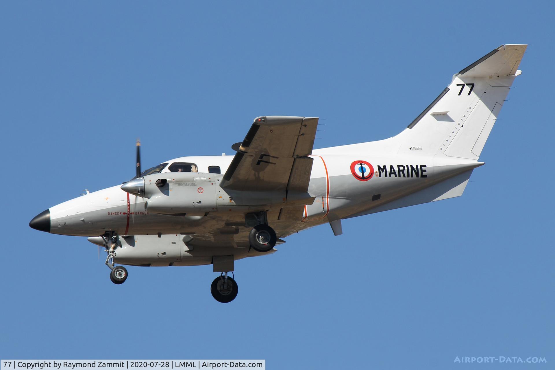 77, Embraer EMB-121AN Xingu C/N 121077, Embraer EMB-121 Xingu 077/YT French Air Force