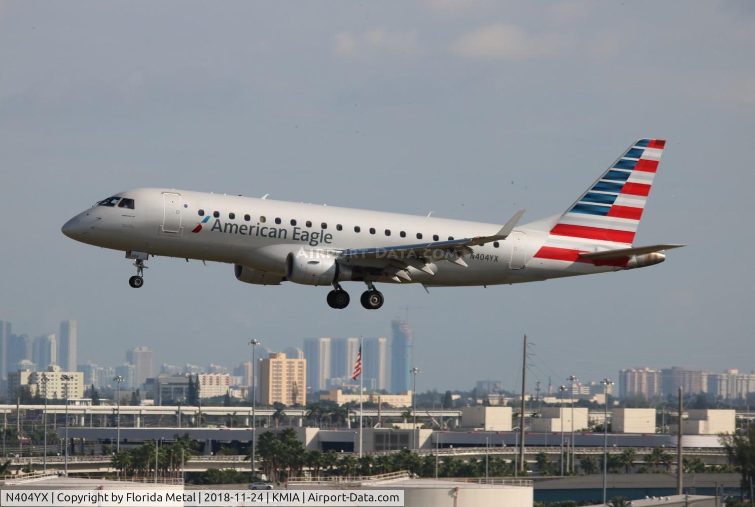 N404YX, 2013 Embraer 175LR (ERJ-170-200LR) C/N 17000367, MIA 2018