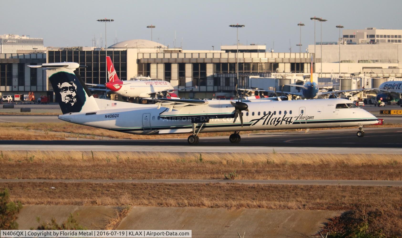 N406QX, 2001 Bombardier DHC-8-402 Dash 8 C/N 4048, LAX 2016
