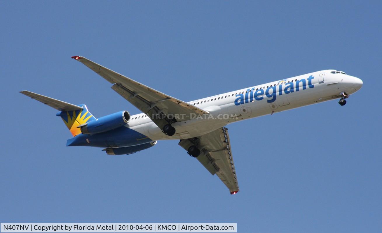 N407NV, 1991 McDonnell Douglas MD-83 (DC-9-83) C/N 53244, MCO 2010