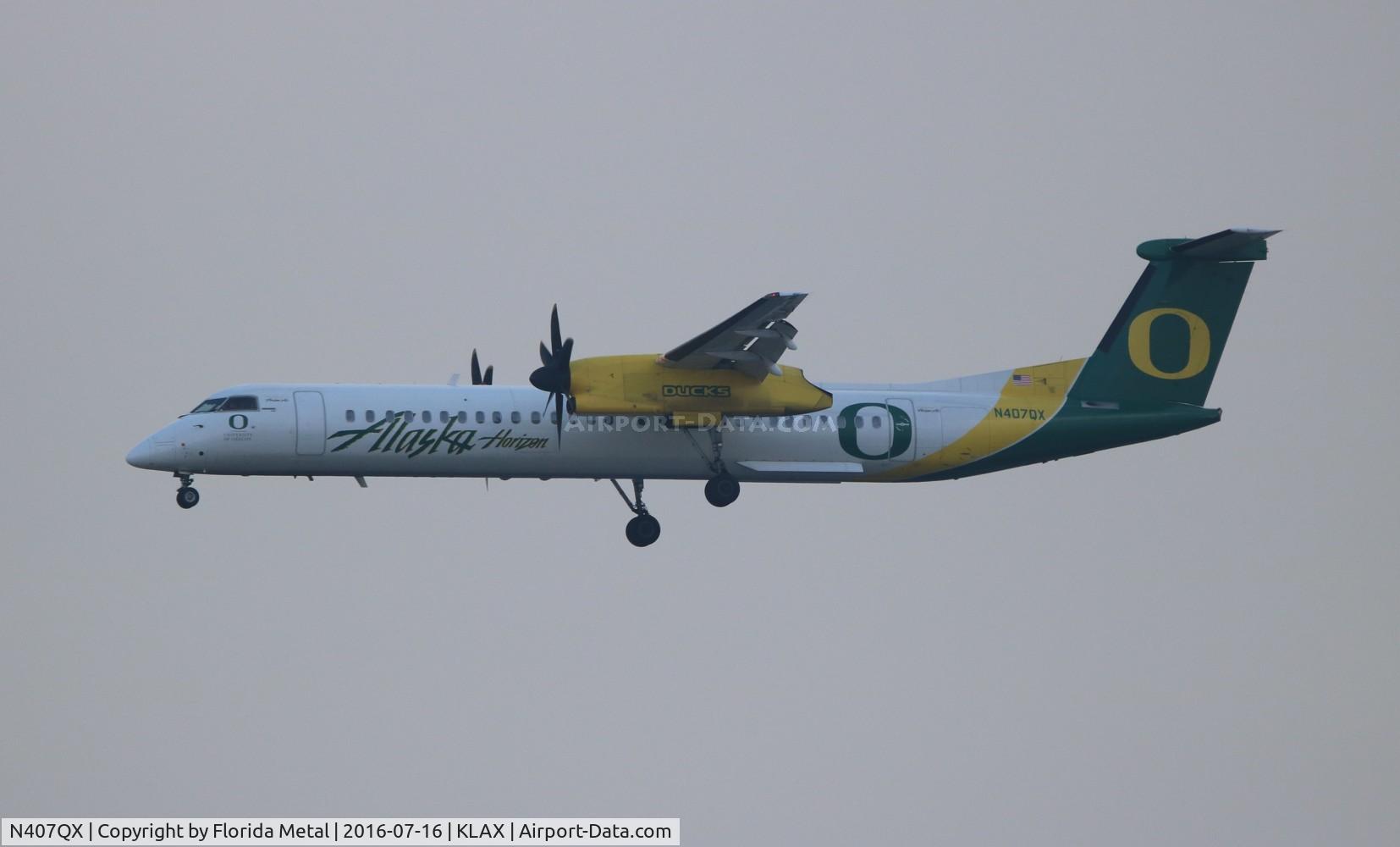 N407QX, 2001 Bombardier DHC-8-402 Dash 8 C/N 4049, LAX 2016