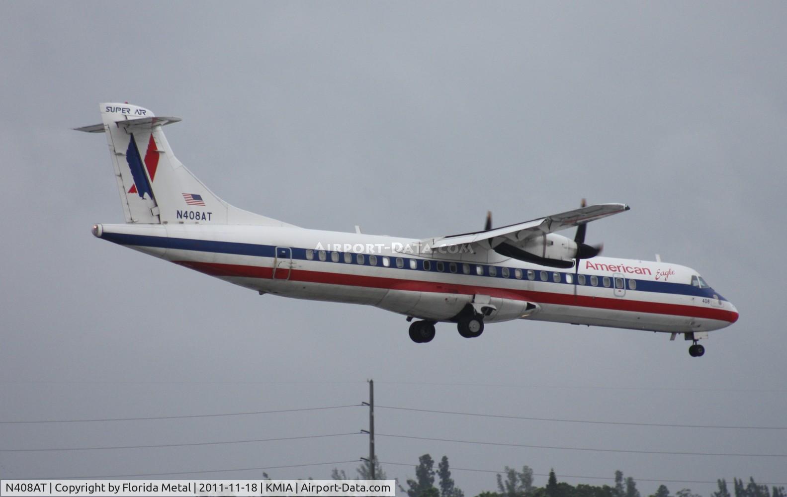 N408AT, 1994 ATR 72-212 C/N 408, MIA 2011