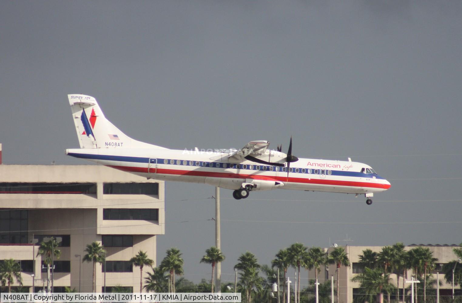N408AT, 1994 ATR 72-212 C/N 408, MIA 2011