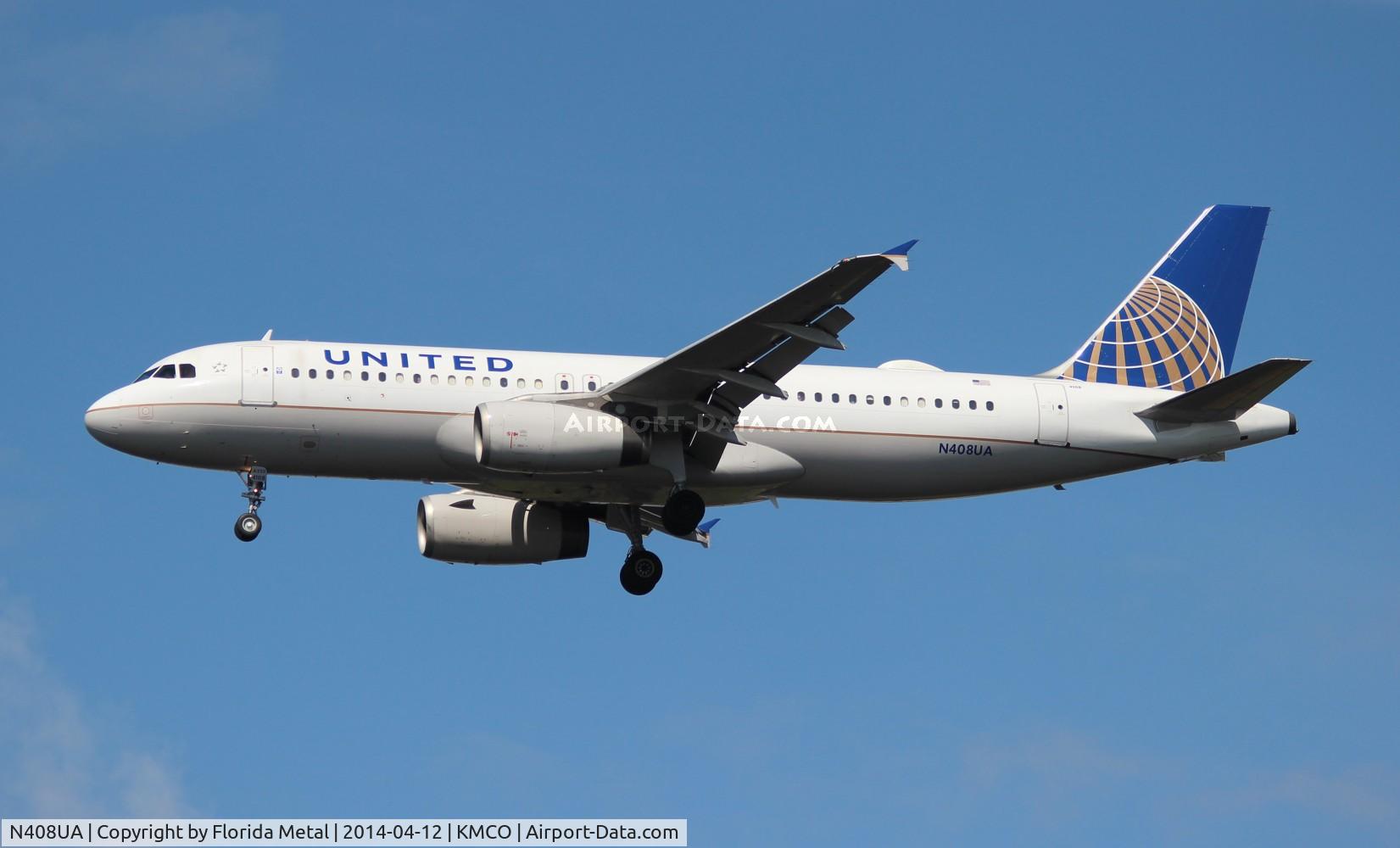 N408UA, 1994 Airbus A320-232 C/N 457, MCO 2014