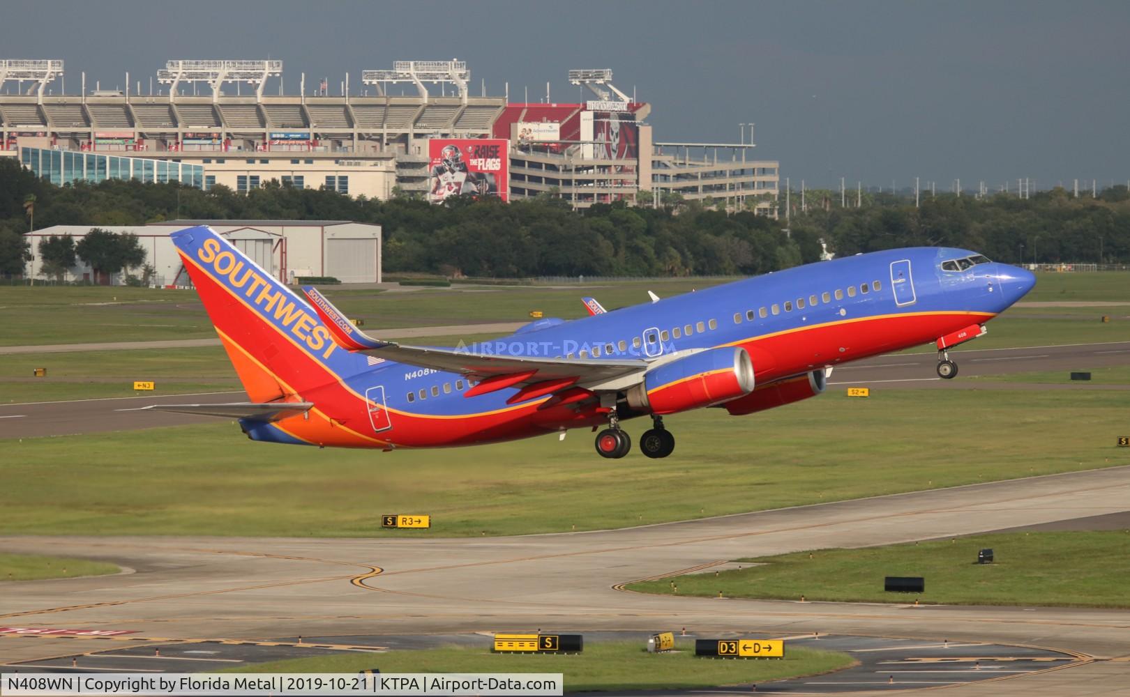 N408WN, 2001 Boeing 737-7H4 C/N 27895, TPA 2019