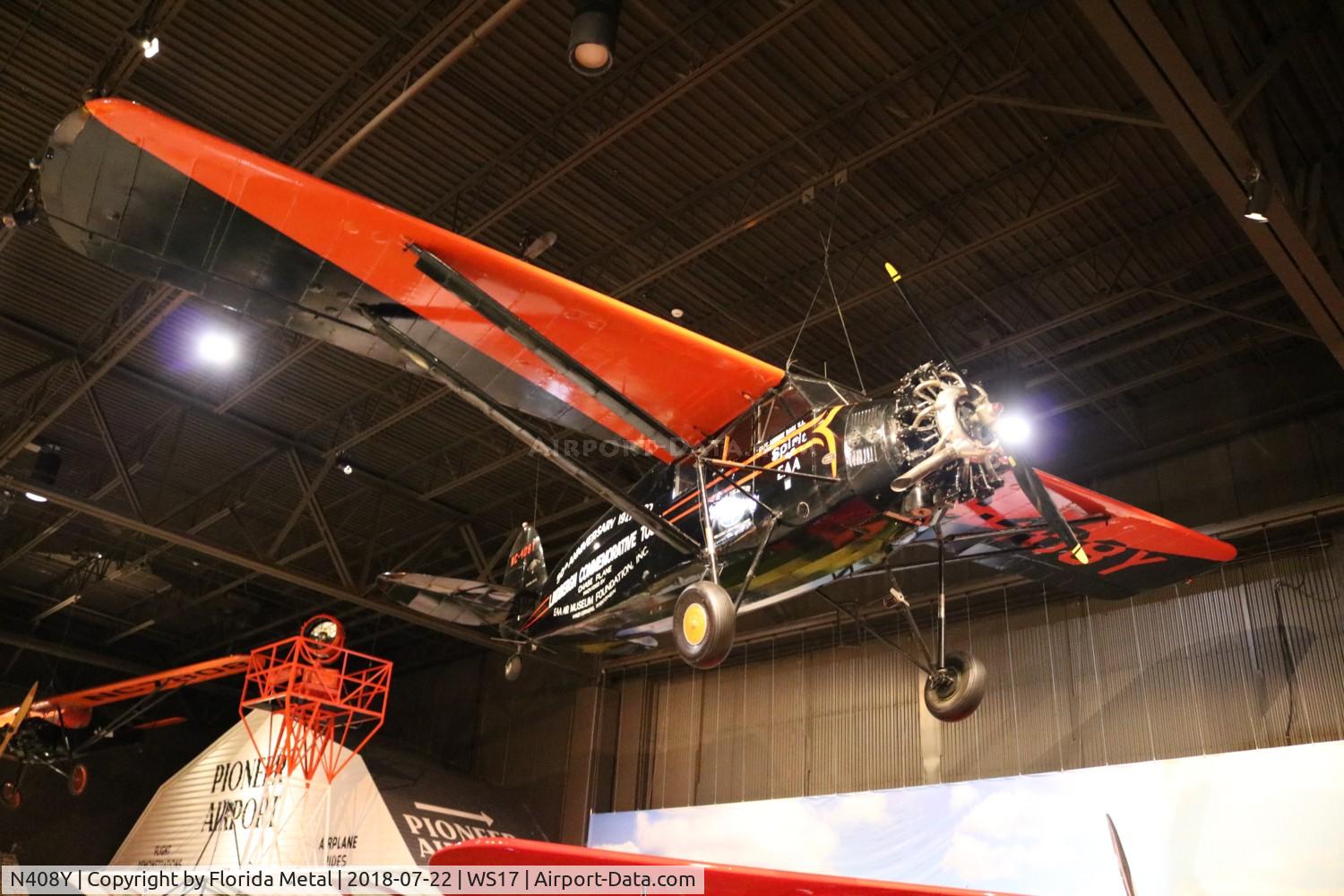 N408Y, 1932 Stinson SM-8A Junior C/N M-4243, EAA Museum