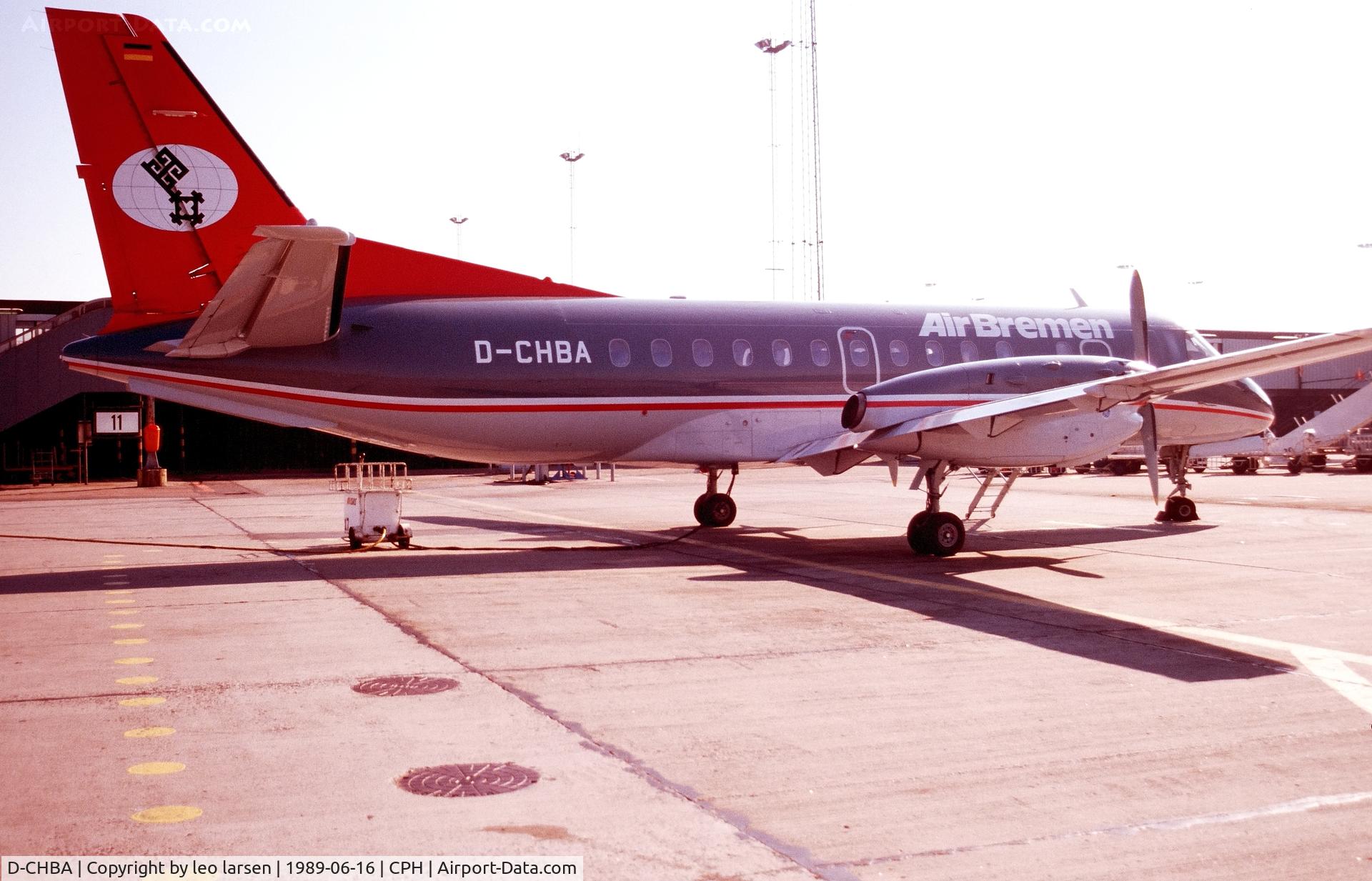 D-CHBA, 1989 Saab 340A C/N 340A-141, Copenhagen 16.6.1989