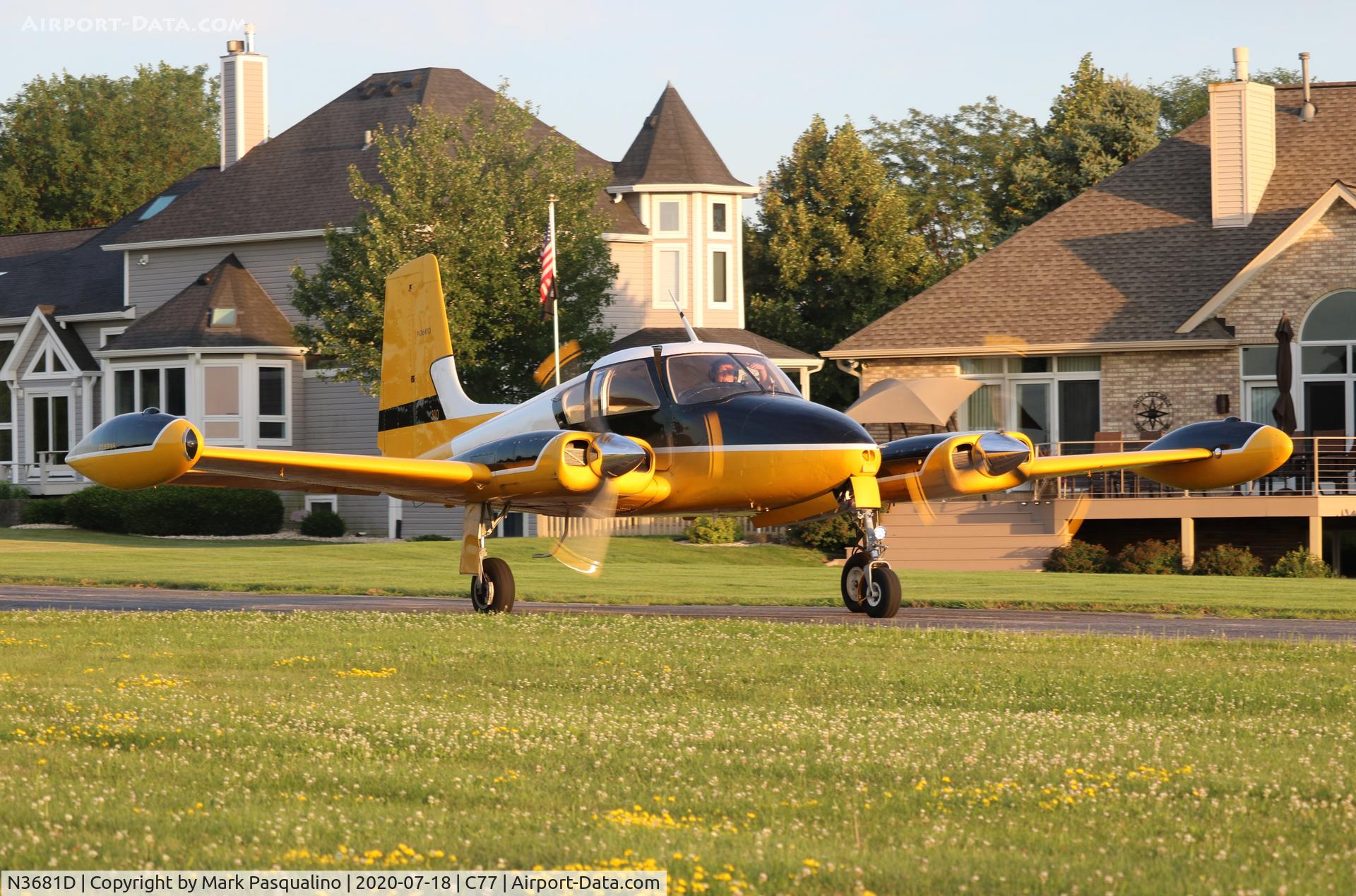N3681D, 1956 Cessna 310 C/N 35381, Cessna 310
