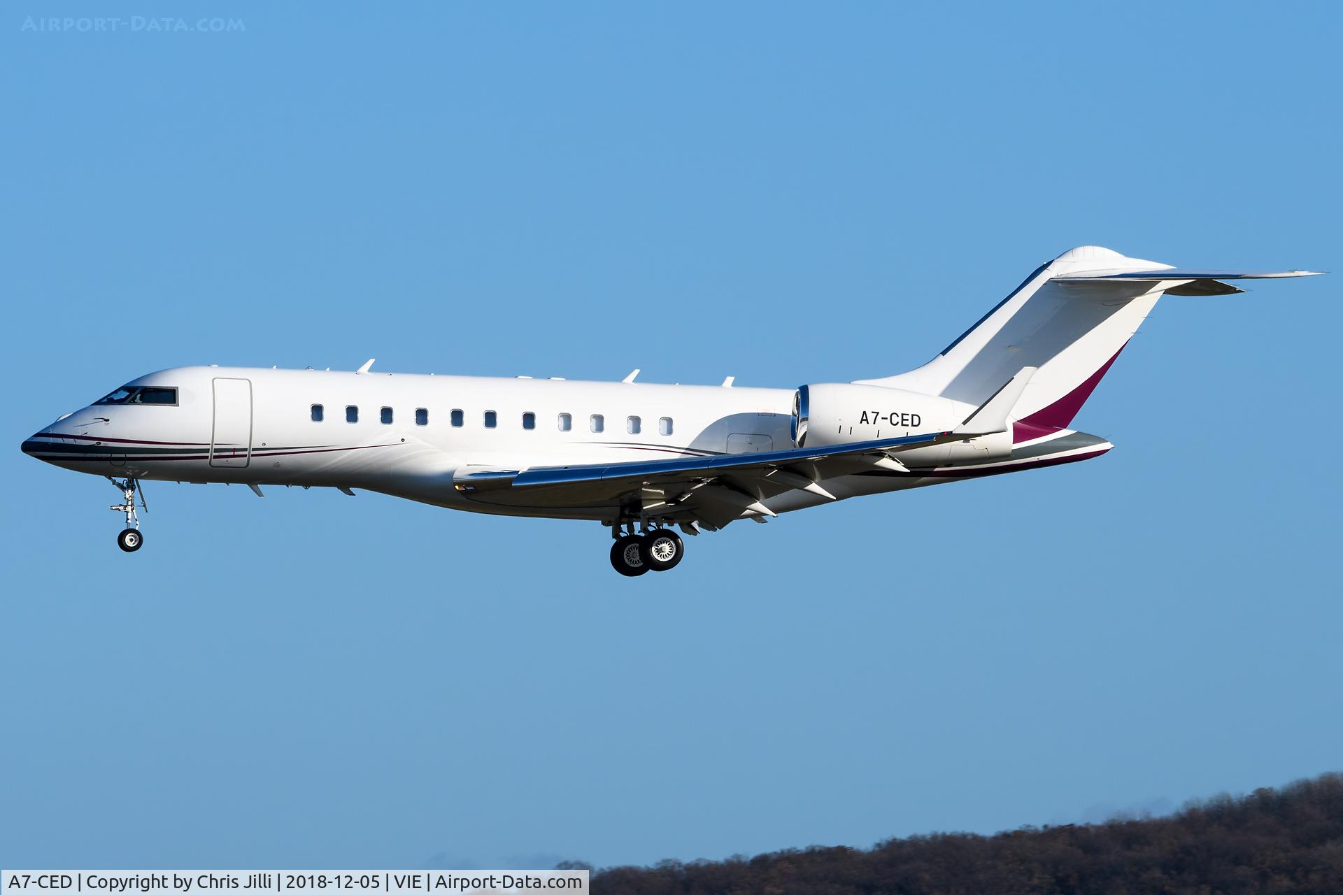 A7-CED, 2009 Bombardier BD-700-1A11 Global 5000 C/N 9370, Qatar Executive