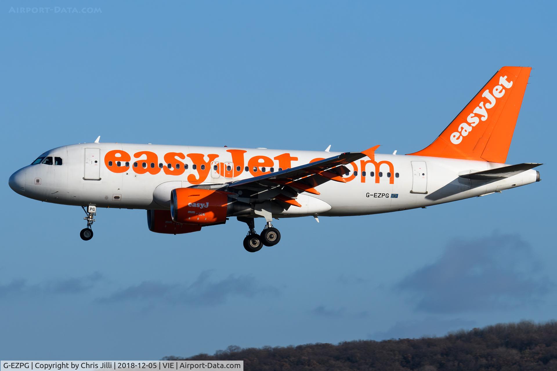 G-EZPG, 2005 Airbus A319-111 C/N 2385, easyjet