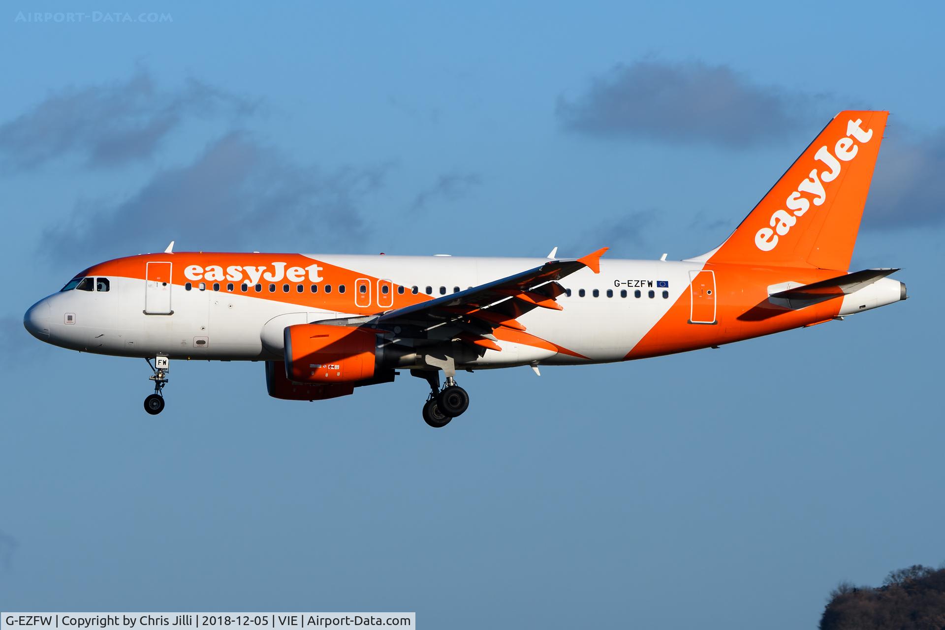 G-EZFW, 2010 Airbus A319-111 C/N 4380, easyJet