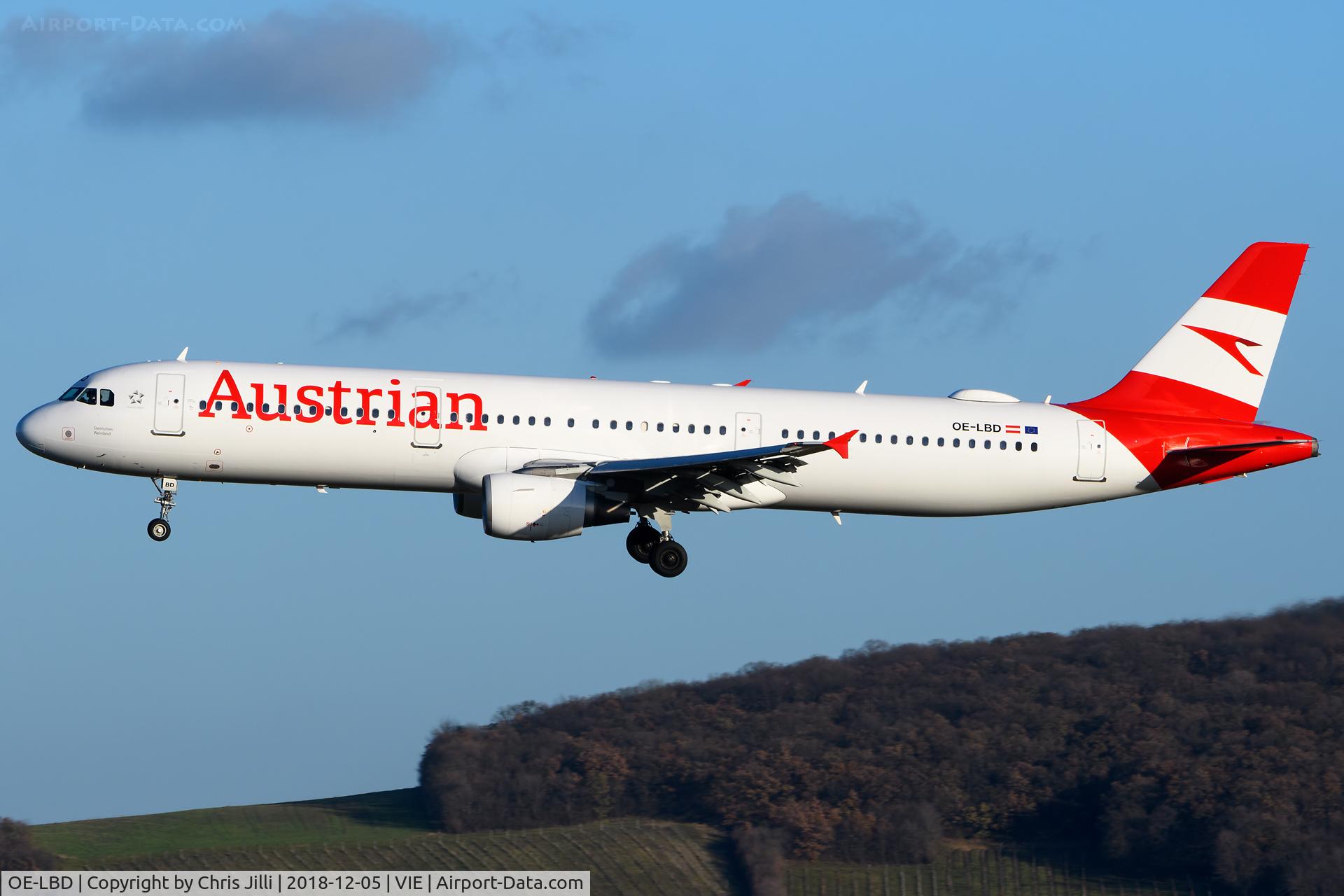 OE-LBD, 1998 Airbus A321-211 C/N 920, Austrian Airlines