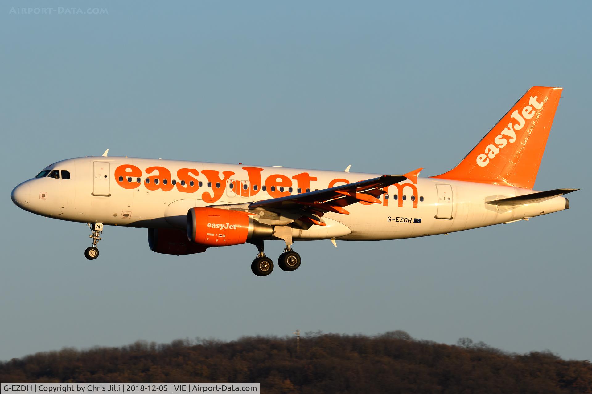G-EZDH, 2008 Airbus A319-111 C/N 3466, easyJet