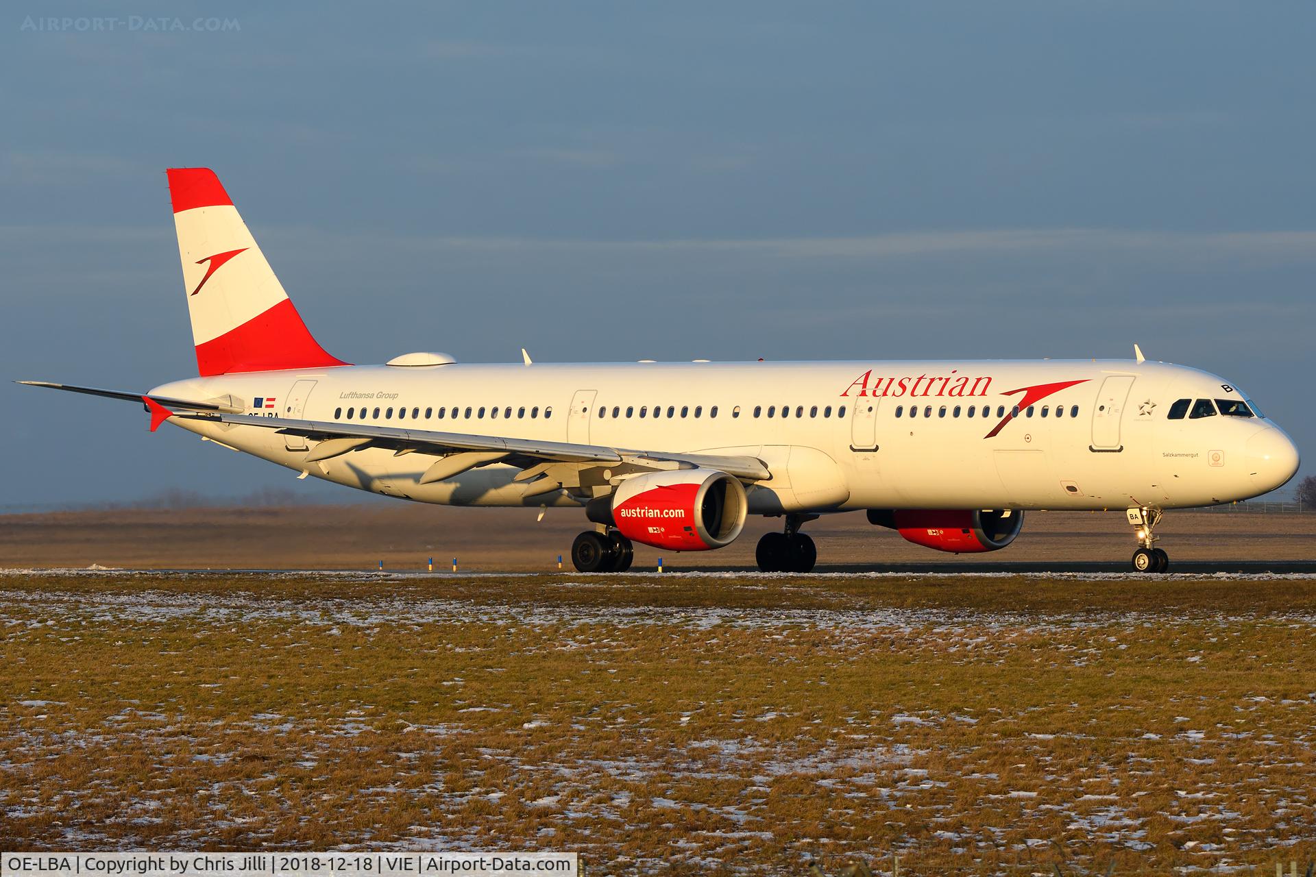 OE-LBA, 1995 Airbus A321-111 C/N 552, Austrian Airlines